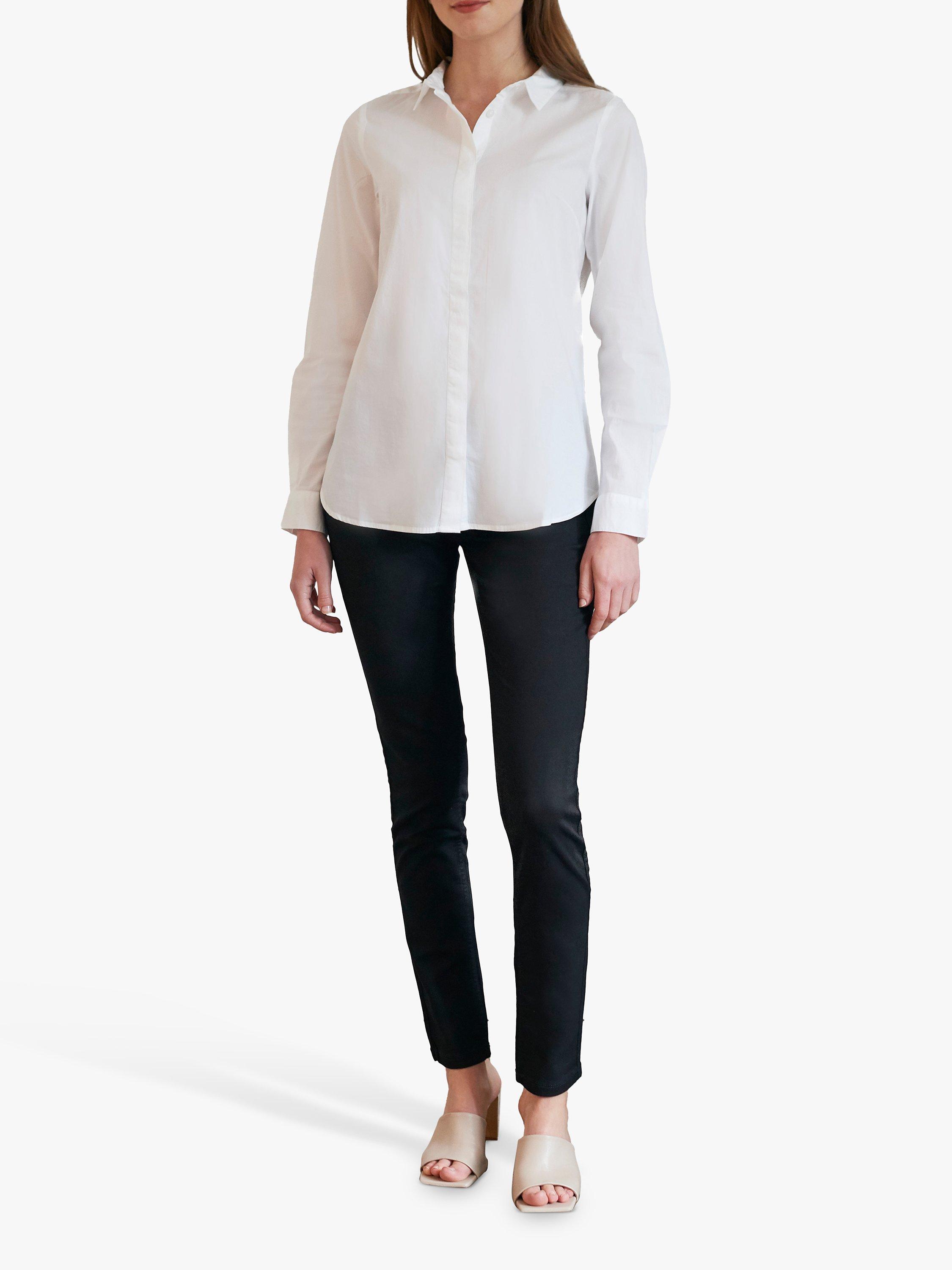 Product image 3 of 3, which shows Great Plains Oxford Cotton Shirt, White, 8