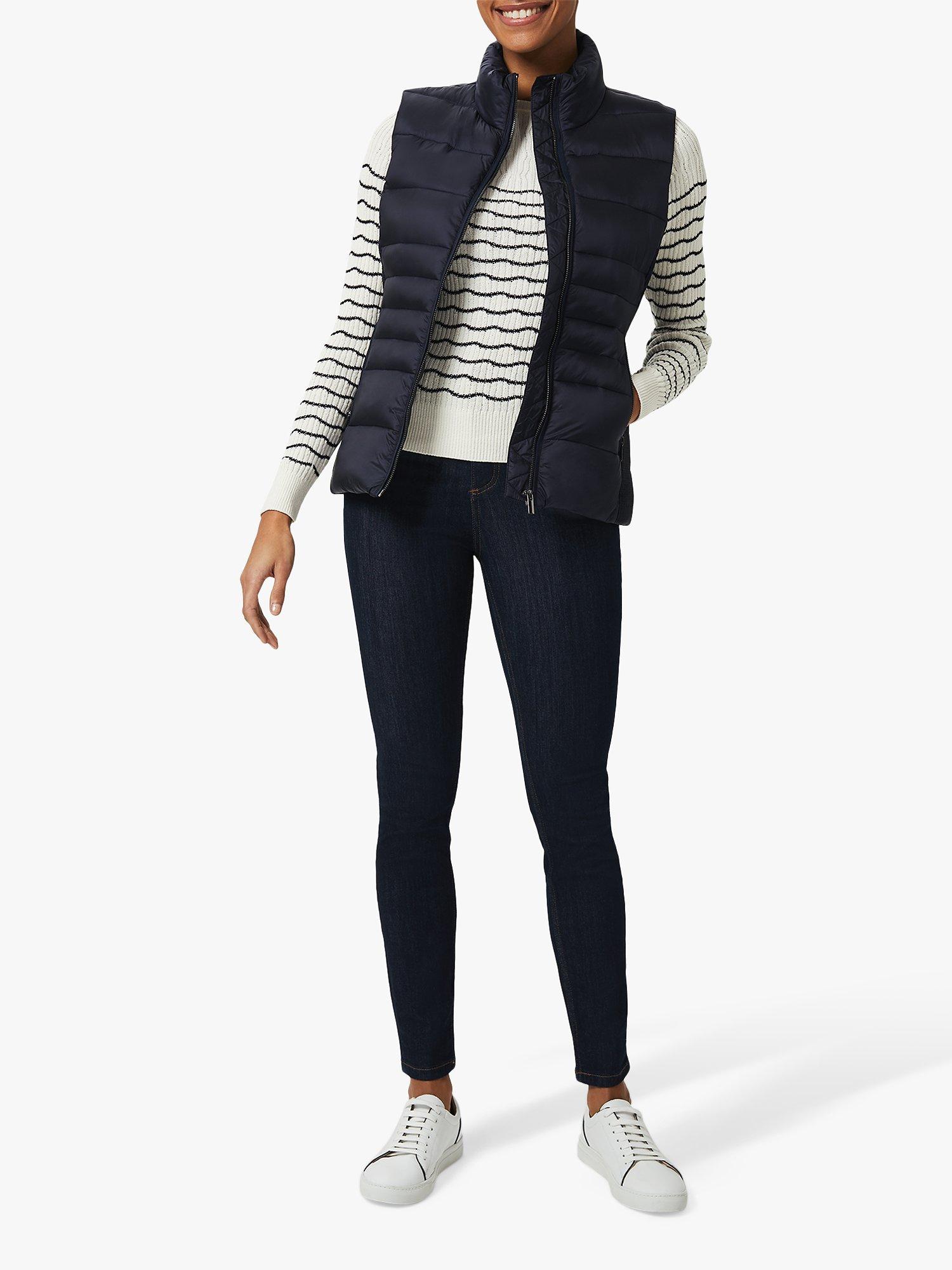 Hobbs Noemi Quilted Gilet, Navy