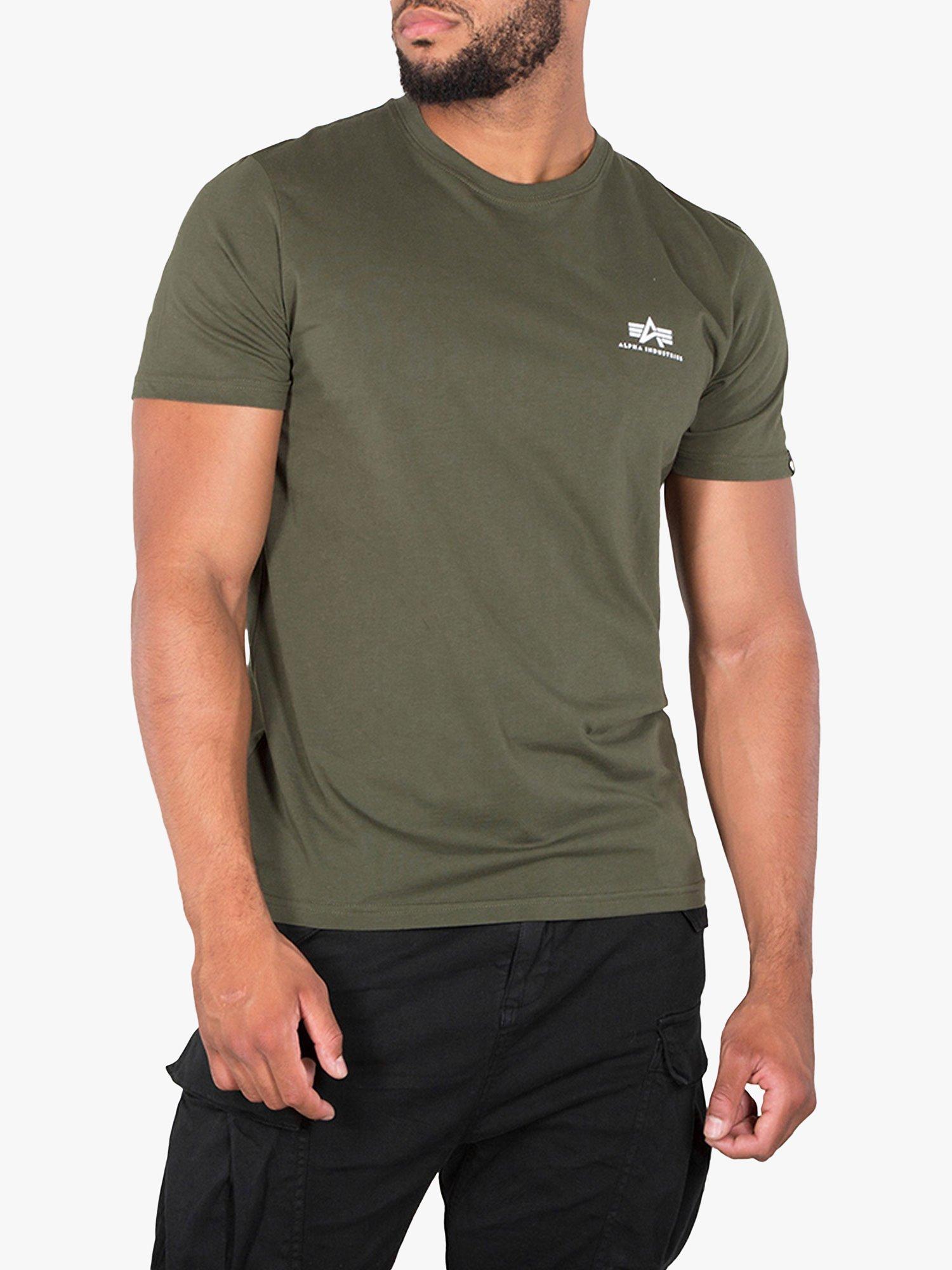Alpha Industries Basic T-Shirt, 143 Dark Olive