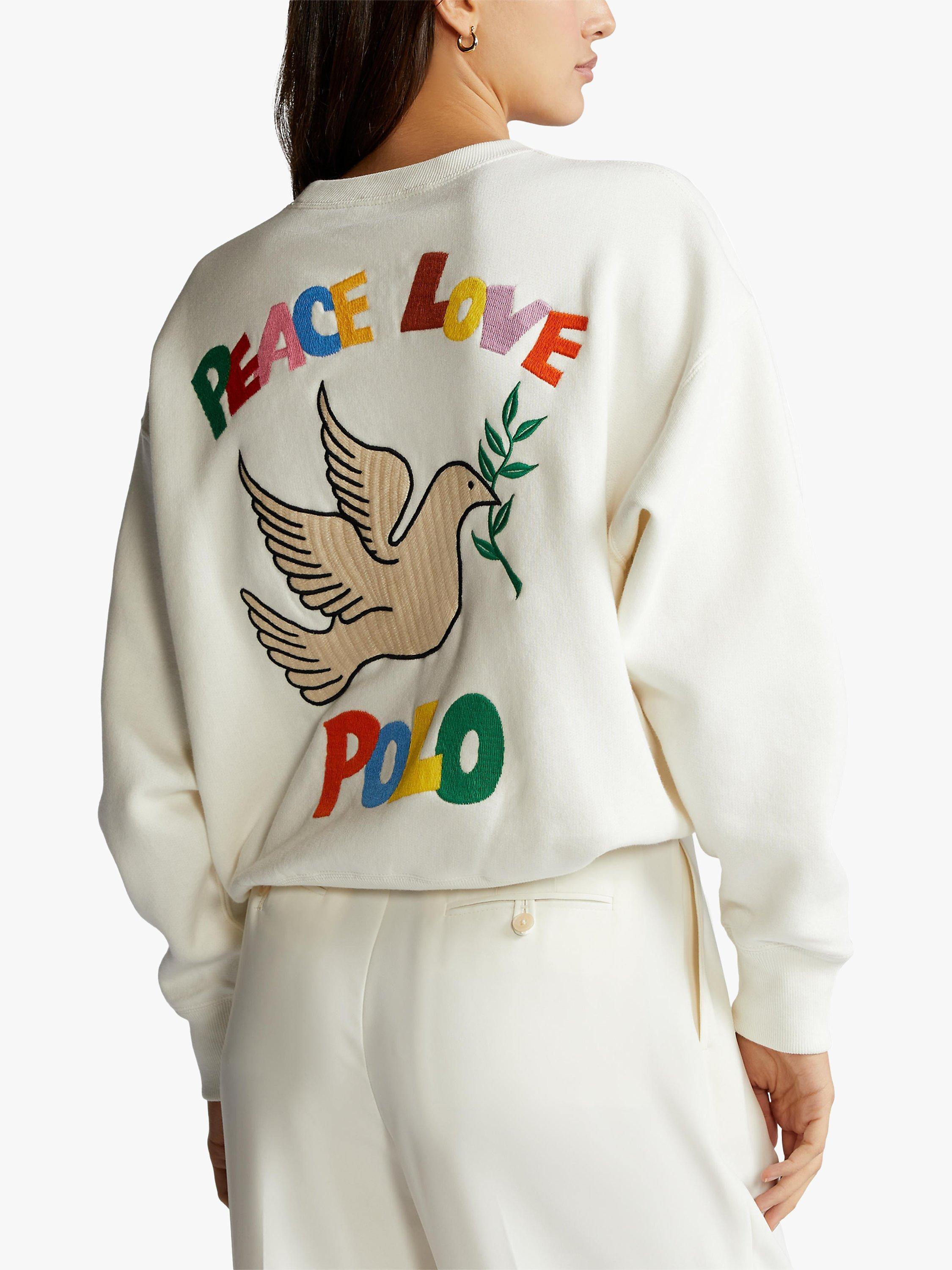 Polo Ralph Lauren Peace Love Polo Embroidered Back Polo Ralph Lauren Peace Love Polo Embroidered Back