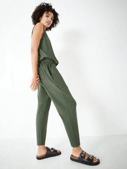 HUSH Jersey V-Neck Jumpsuit - view 2, Khaki