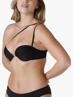 Wonderbra Multi Positions Moulded Plunge Bra, Black