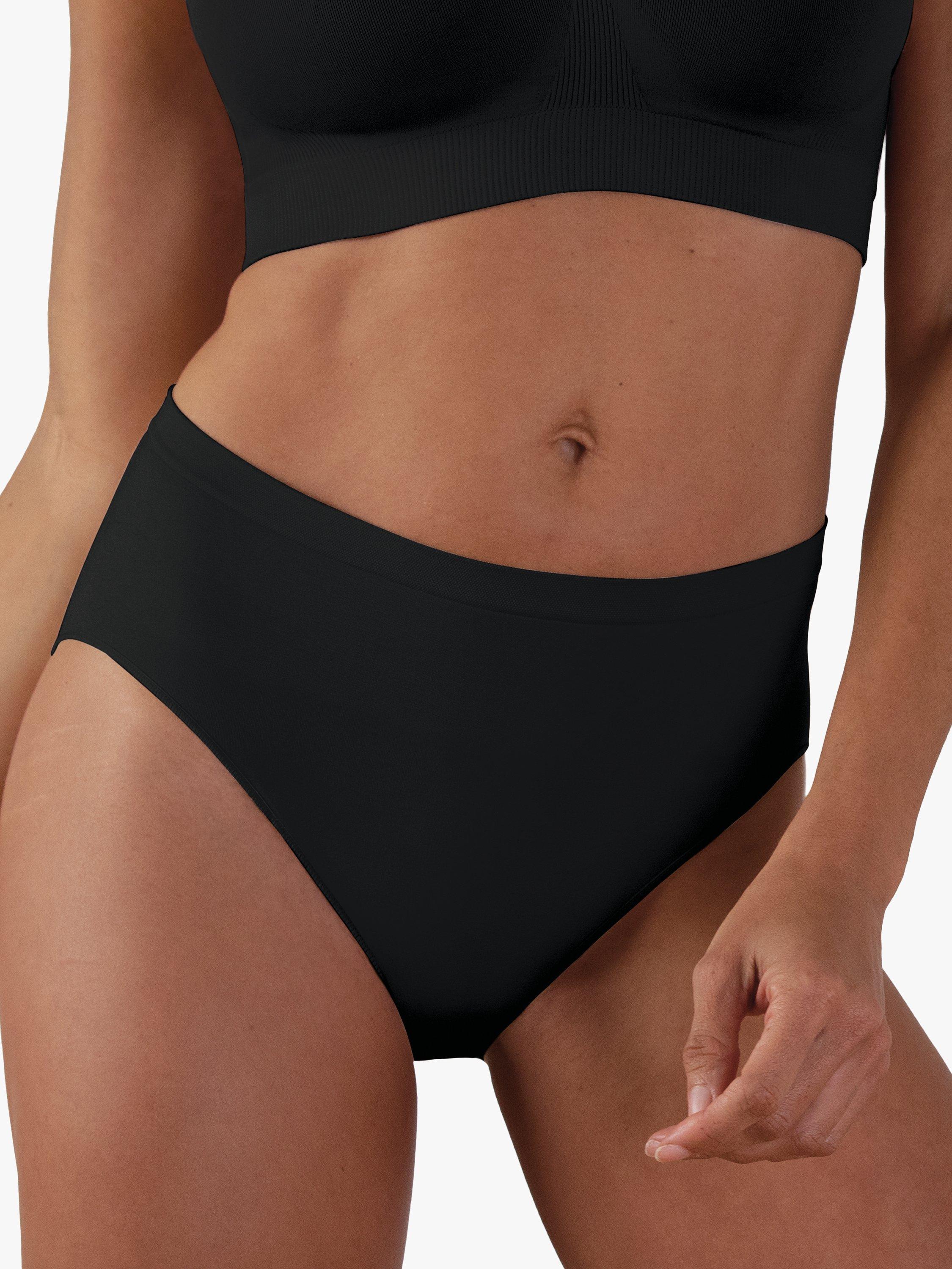 Bravado High Rise Seamless Knickers, Black