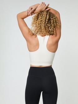 Girlfriend Collective Paloma Longline Sports Bra - view 2, Ivory