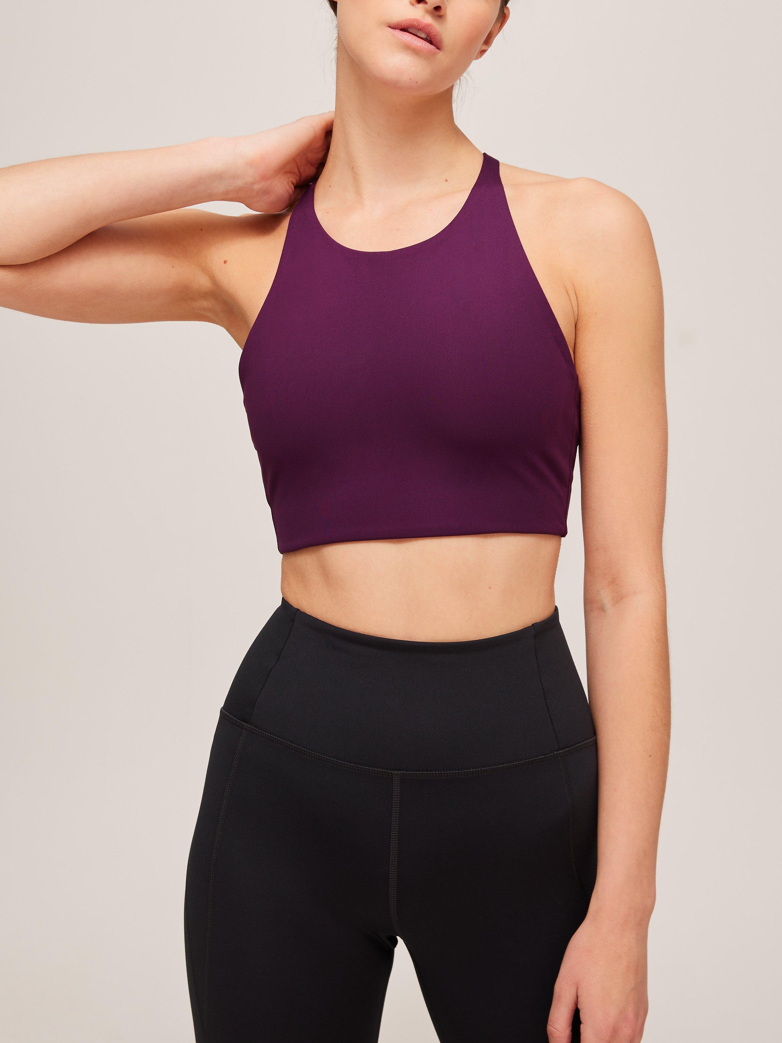 Girlfriend Collective Topanga Sports Bra, Plum