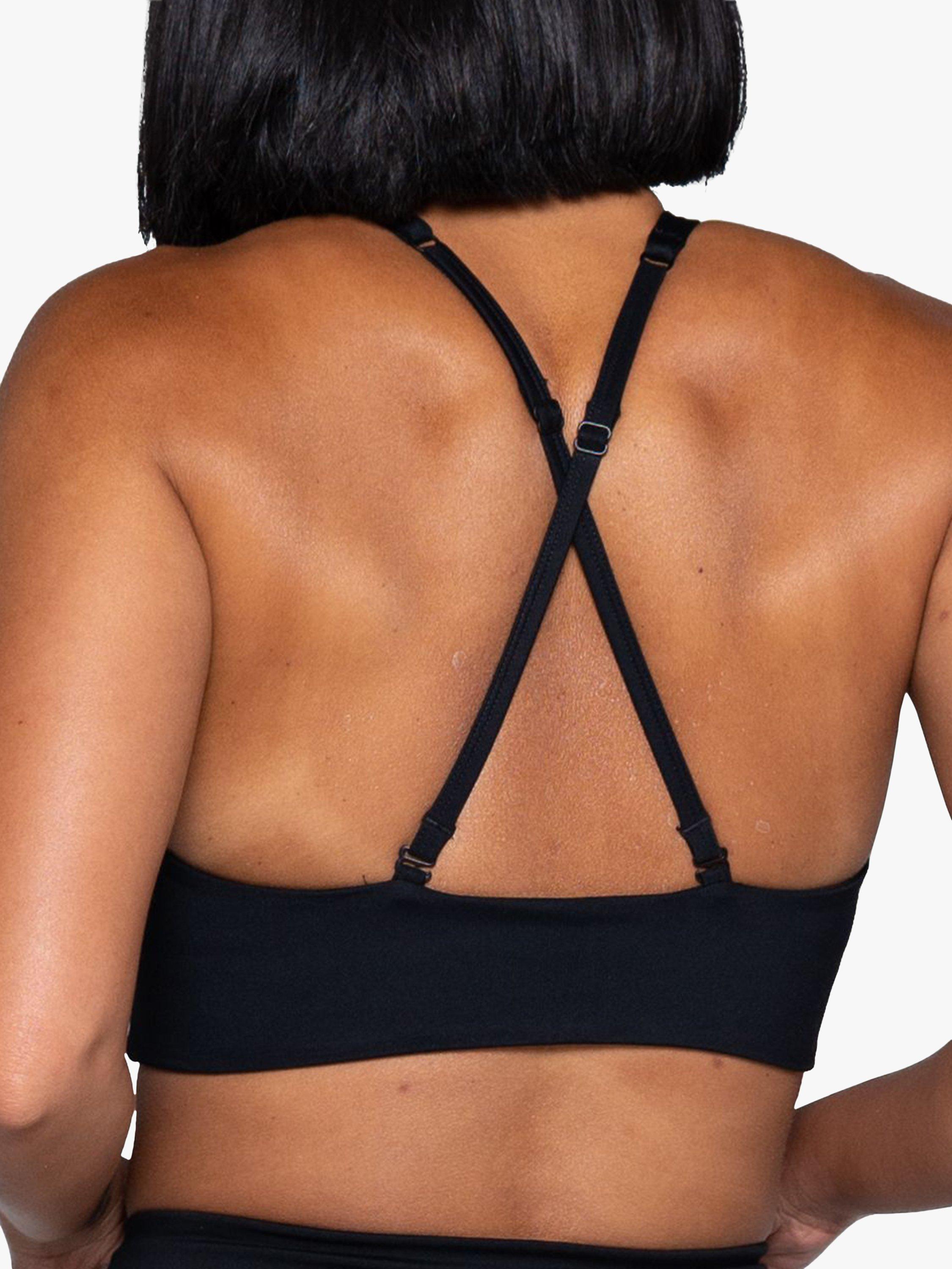 Girlfriend Collective Topanga Sports Bra, Black, XXS