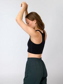 Girlfriend Collective Dylan Cropped Sports Bra - view 2, Black
