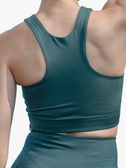 Girlfriend Collective Dylan Cropped Sports Bra - view 2, Moss