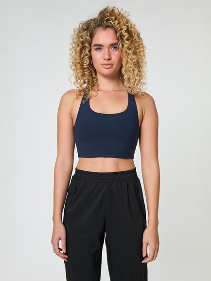 Girlfriend Collective Paloma Longline Sports Bra, Midnight