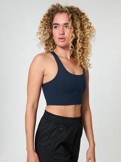 Girlfriend Collective Paloma Longline Sports Bra - view 2, Midnight