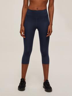 Girlfriend Collective High Rise Capri Leggings - view 2, Navy