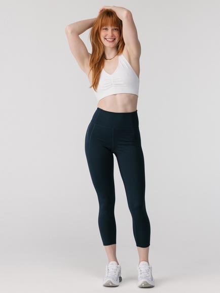 Girlfriend Collective Compressive High Rise 7/8 Leggings, Midnight