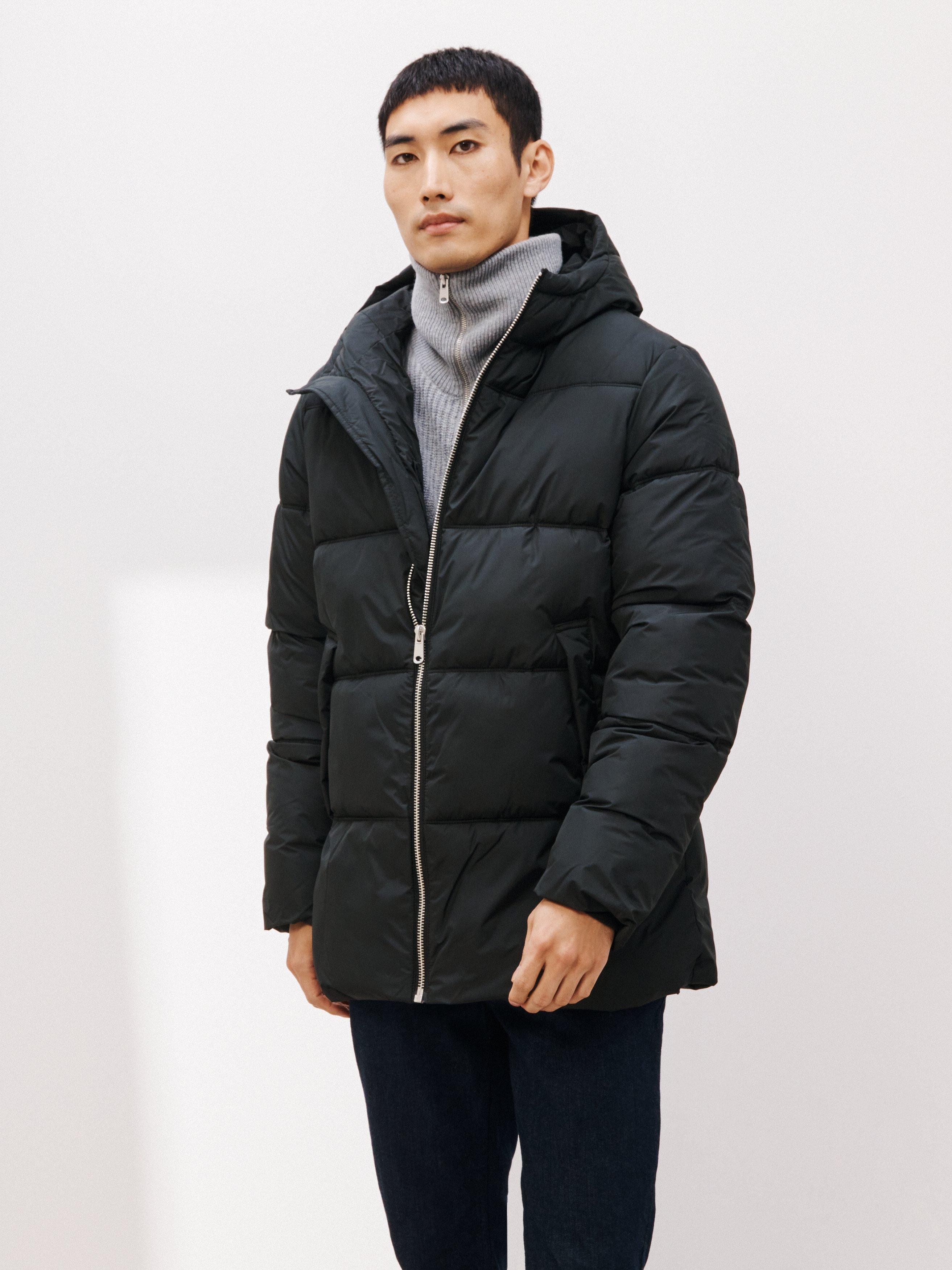 Kin Recycled Puffer Jacket, Black, S