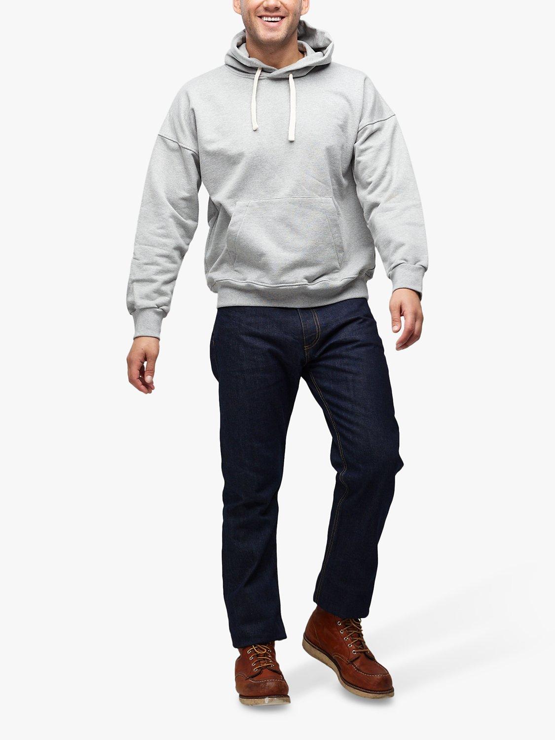 Community Clothing Cotton Hoodie, Grey Marl, S