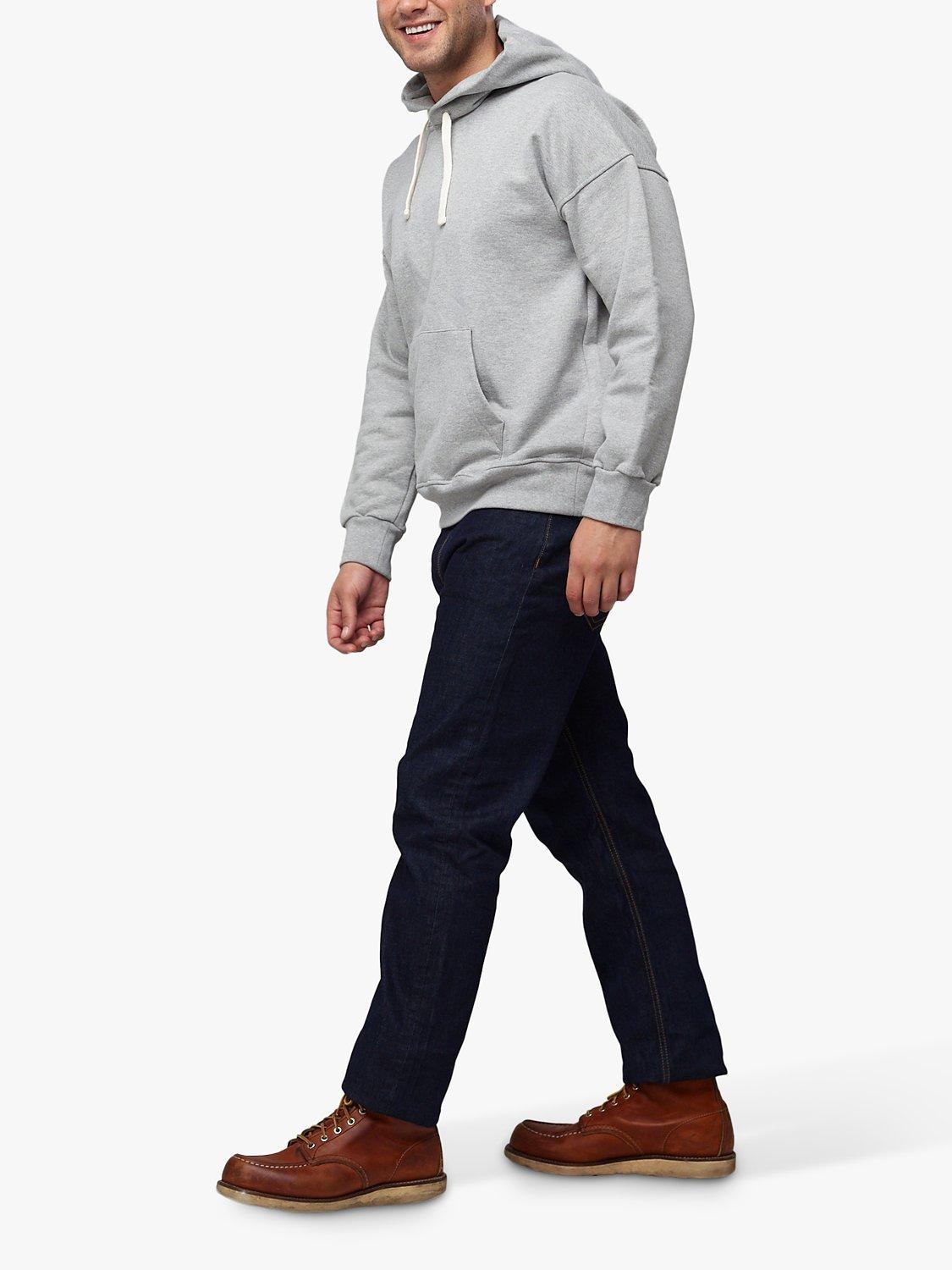 Community Clothing Cotton Hoodie, Grey Marl, S