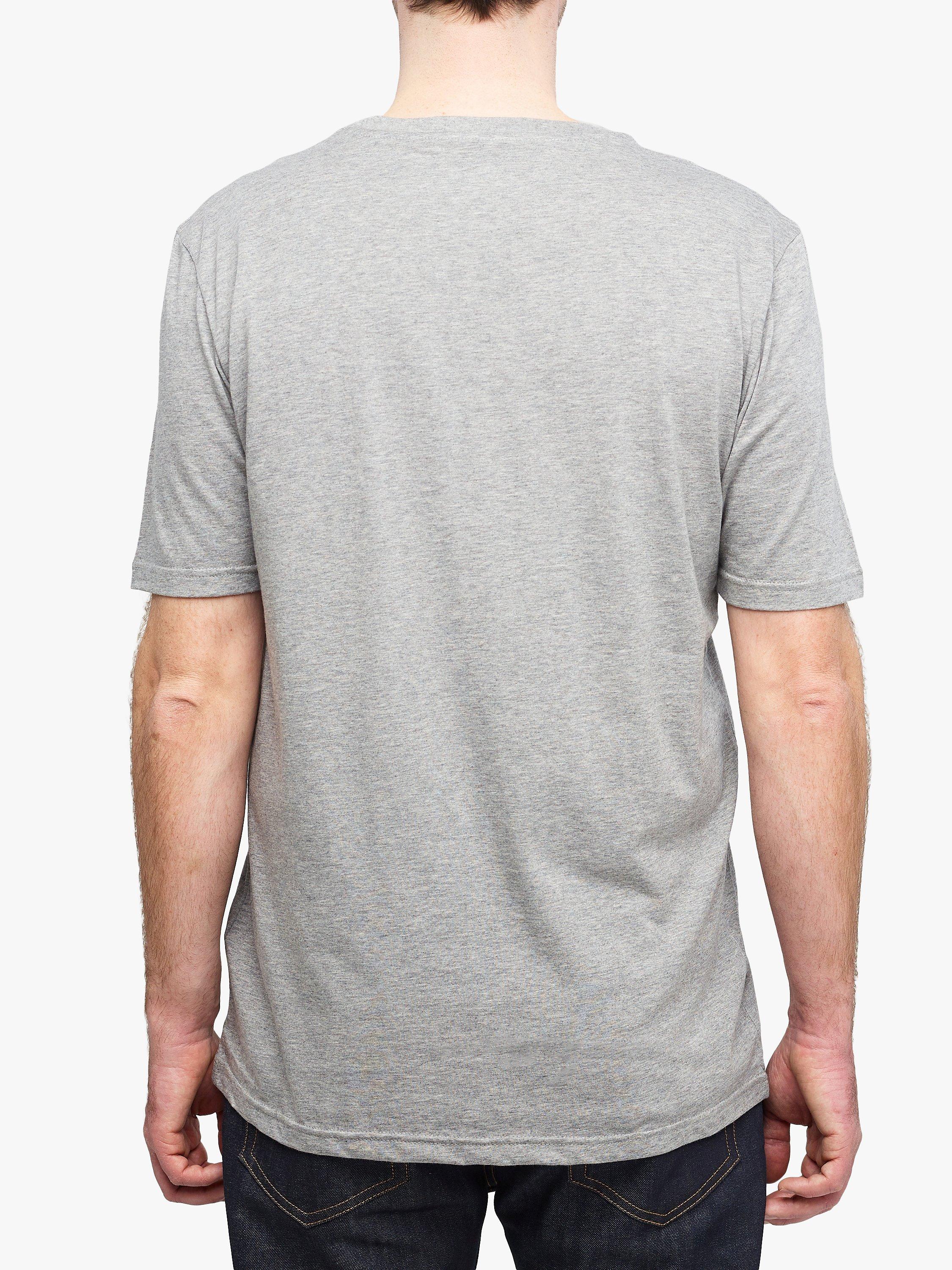 Product image 2 of 7, which shows Community Clothing Regular Fit Short Sleeve Cotton Shirt, Grey Marl, S