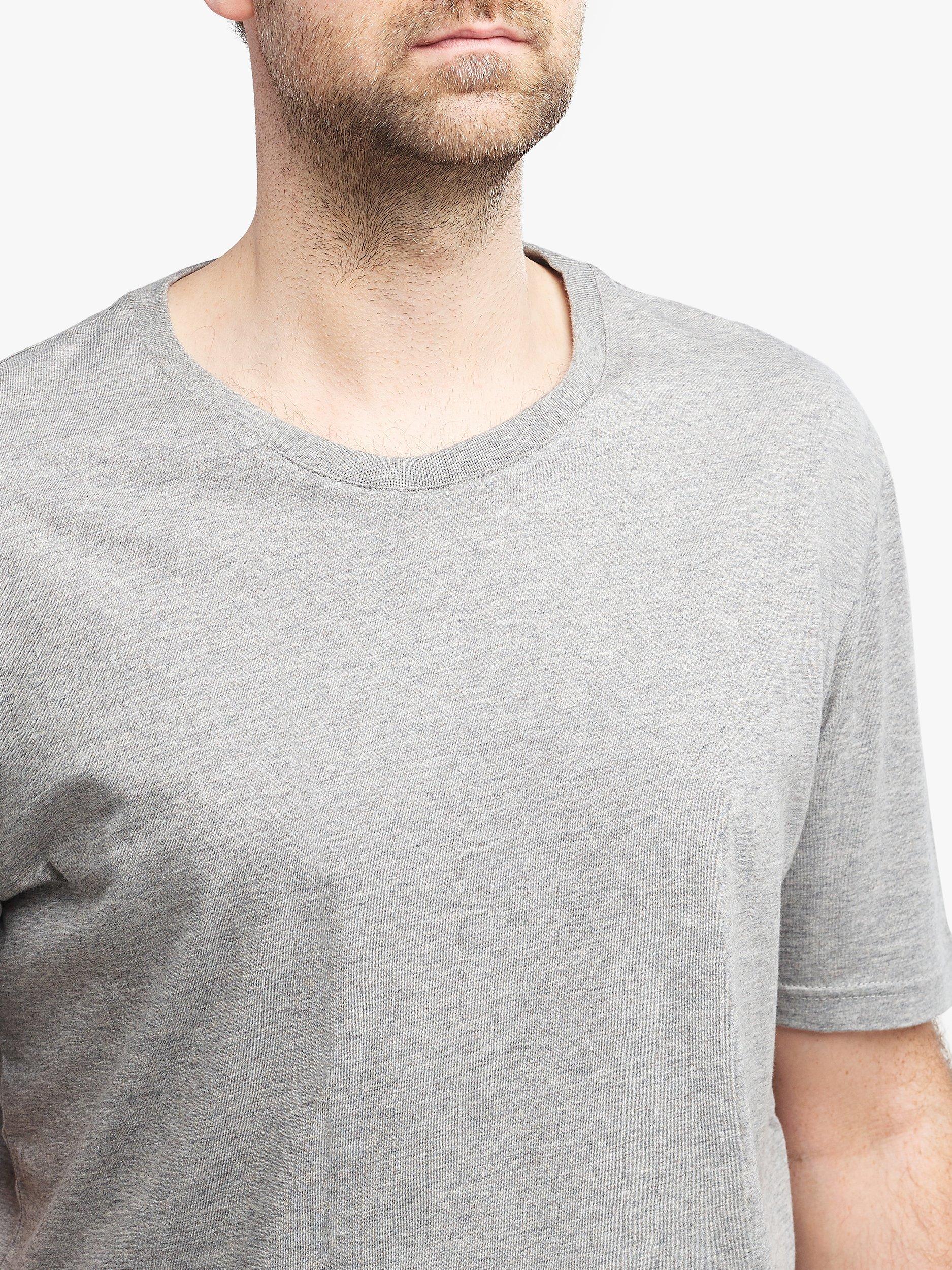 Product image 5 of 7, which shows Community Clothing Regular Fit Short Sleeve Cotton Shirt, Grey Marl, S