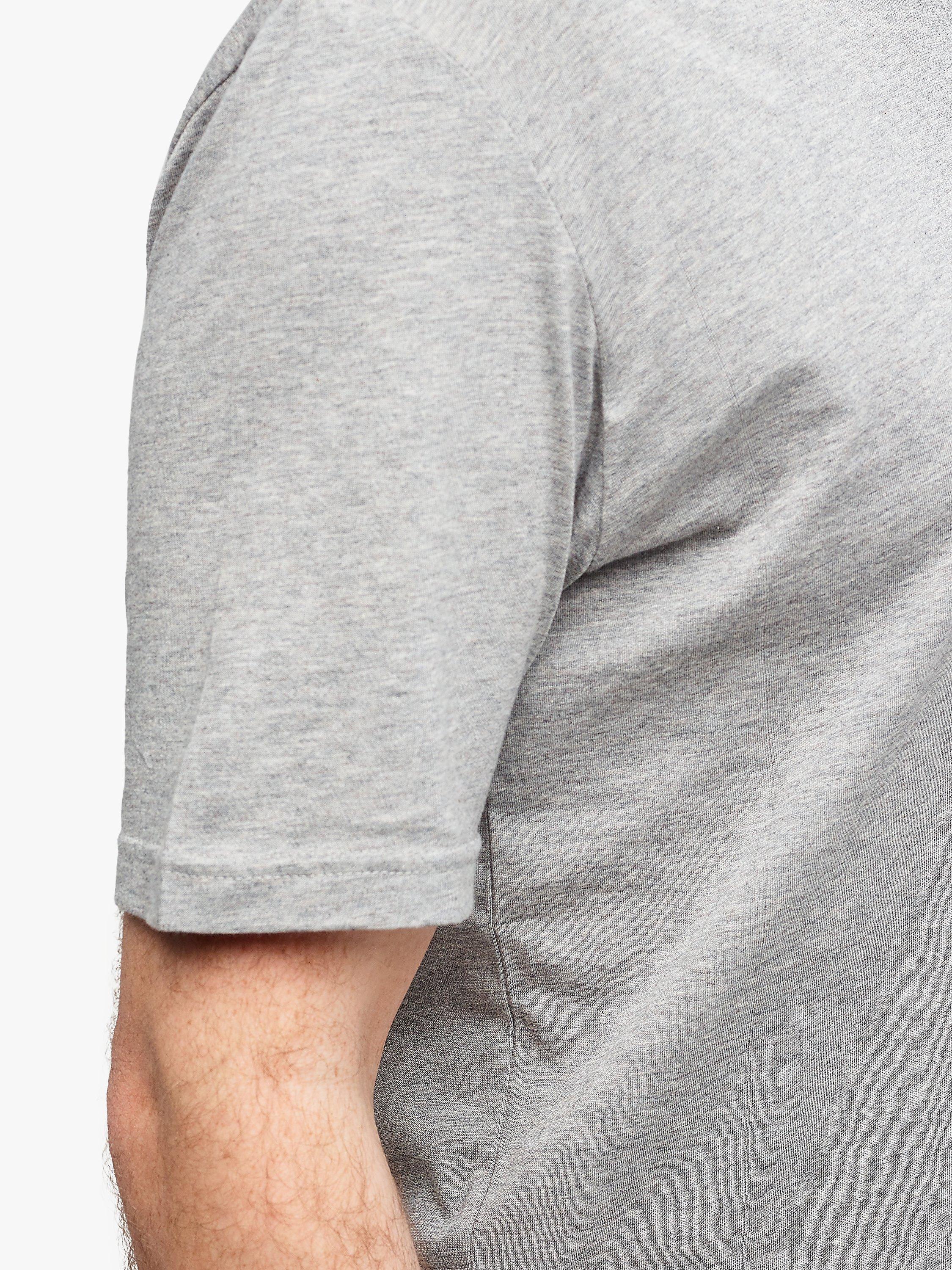 Product image 6 of 7, which shows Community Clothing Regular Fit Short Sleeve Cotton Shirt, Grey Marl, S