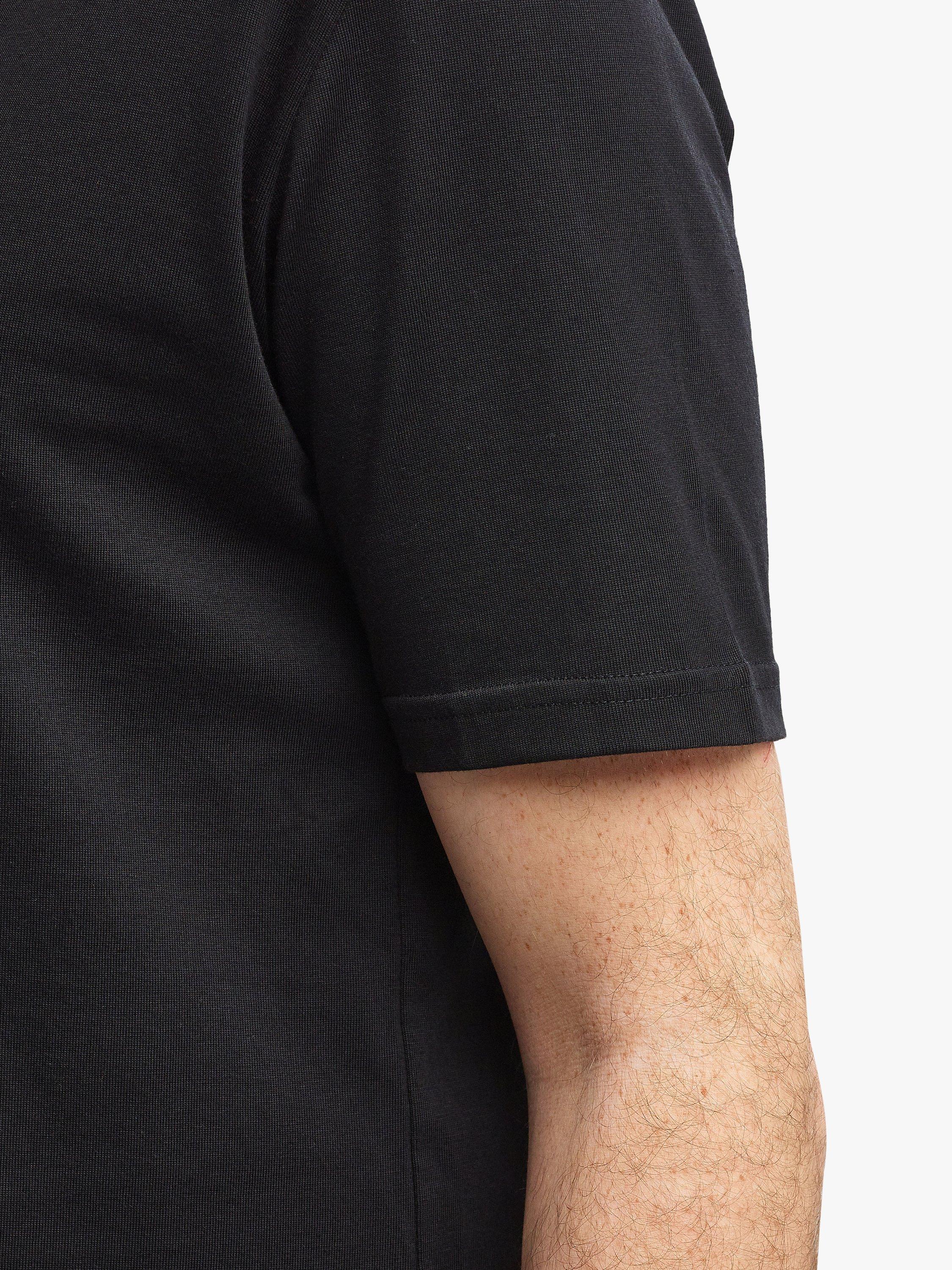 Product image 6 of 7, which shows Community Clothing Regular Fit Short Sleeve Cotton Shirt, Black, L