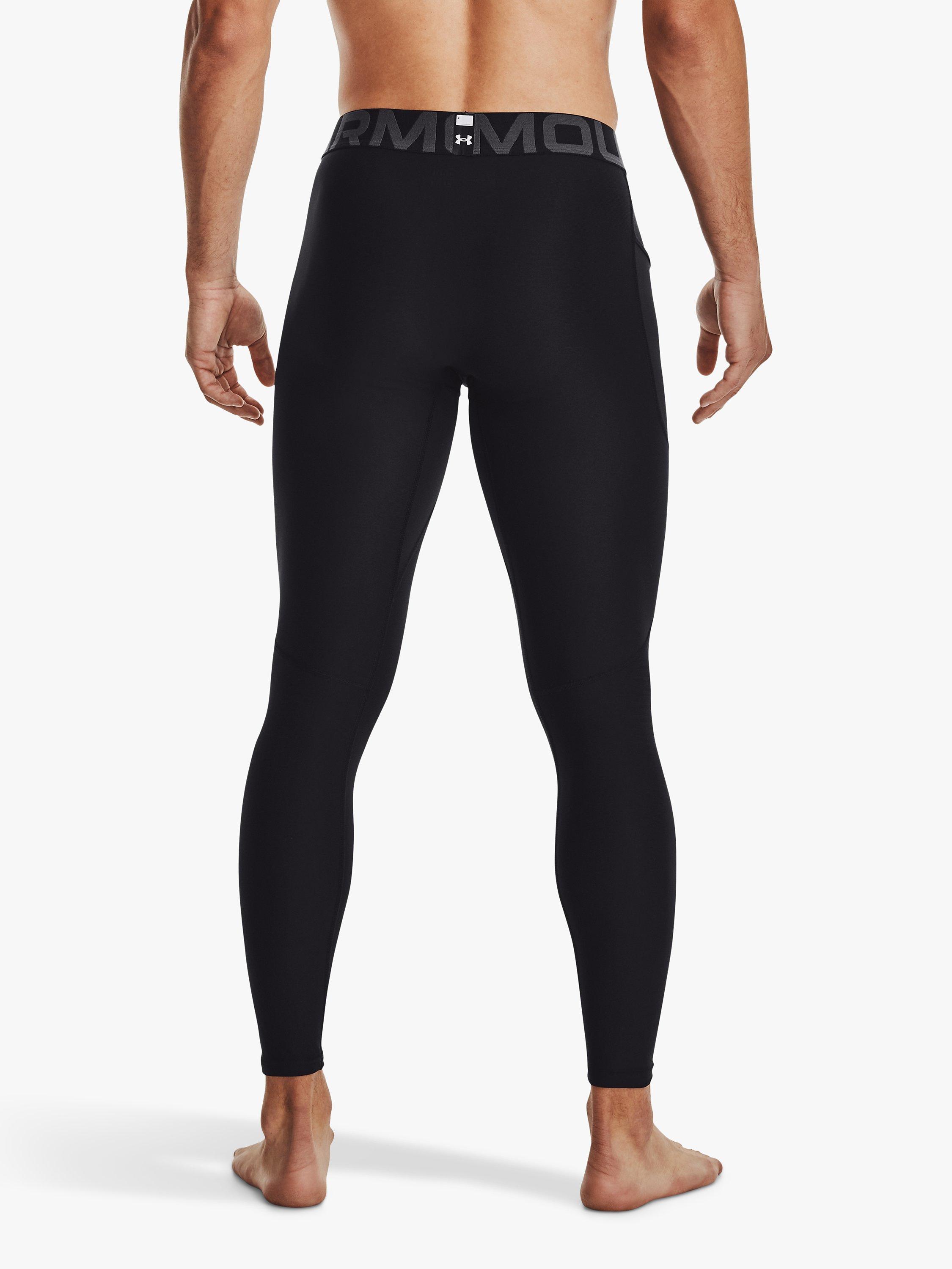 Product image 2 of 5, which shows Under Armour HeatGear® Armour Gym Leggings, Black, S
