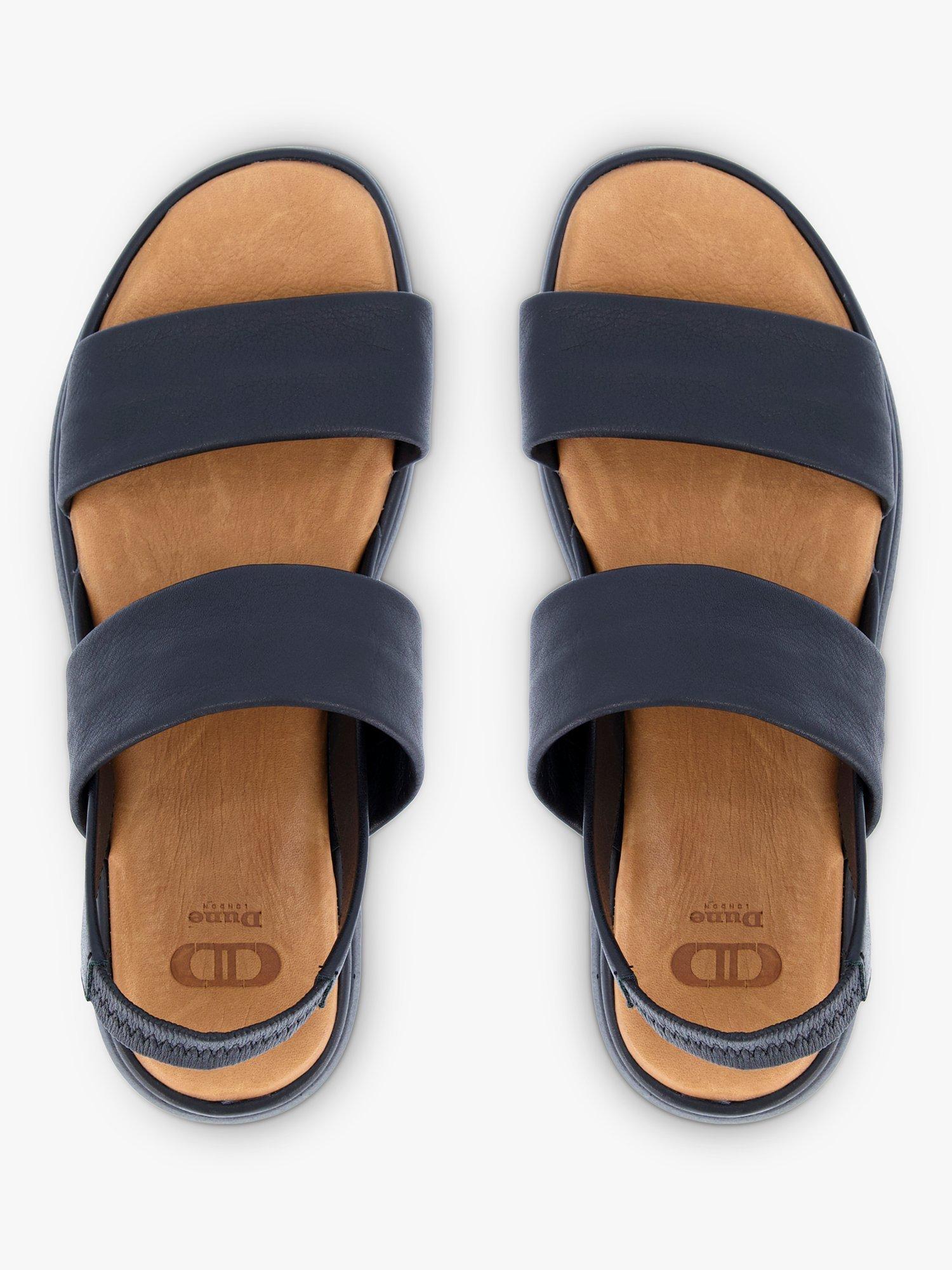 Dune Location Leather Padded Flatform Sandals