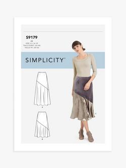 Simplicity Misses' Skirt Sewing Pattern, S9179, Multi