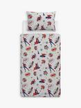 Disney Marvel Spiderman Reversible Pure Cotton Duvet Cover and Pillowcase Set, Multi