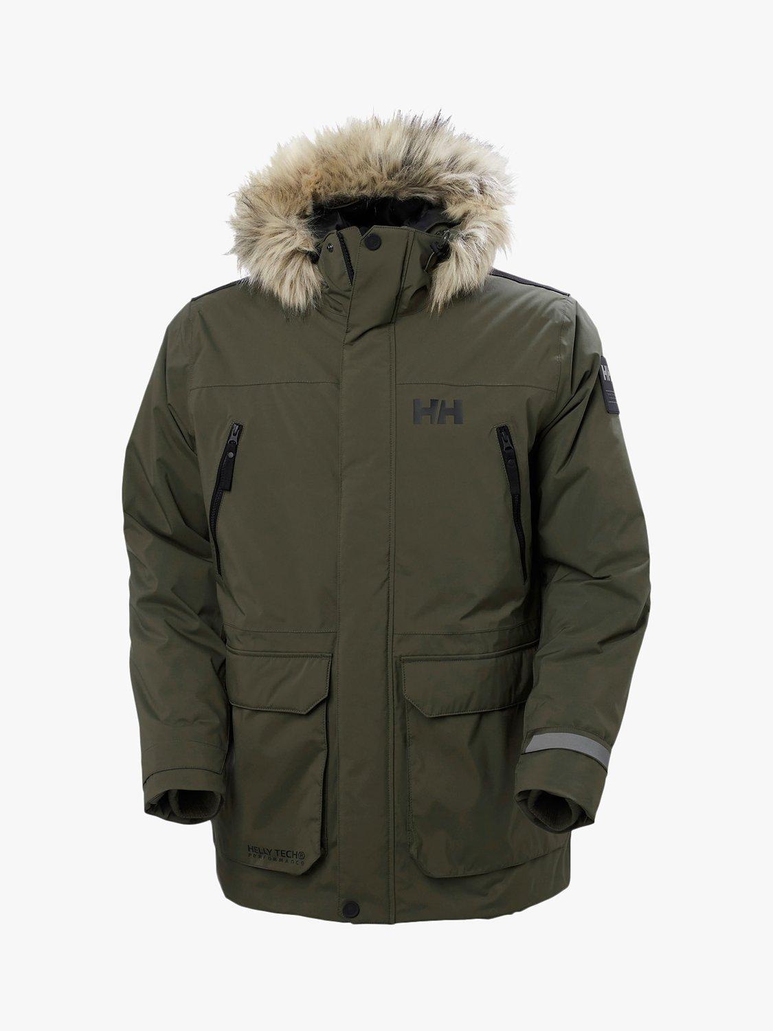 Product image 3 of 7, which shows Helly Hansen Reine Men's Waterproof Winter Parka Jacket, Utility Green, S