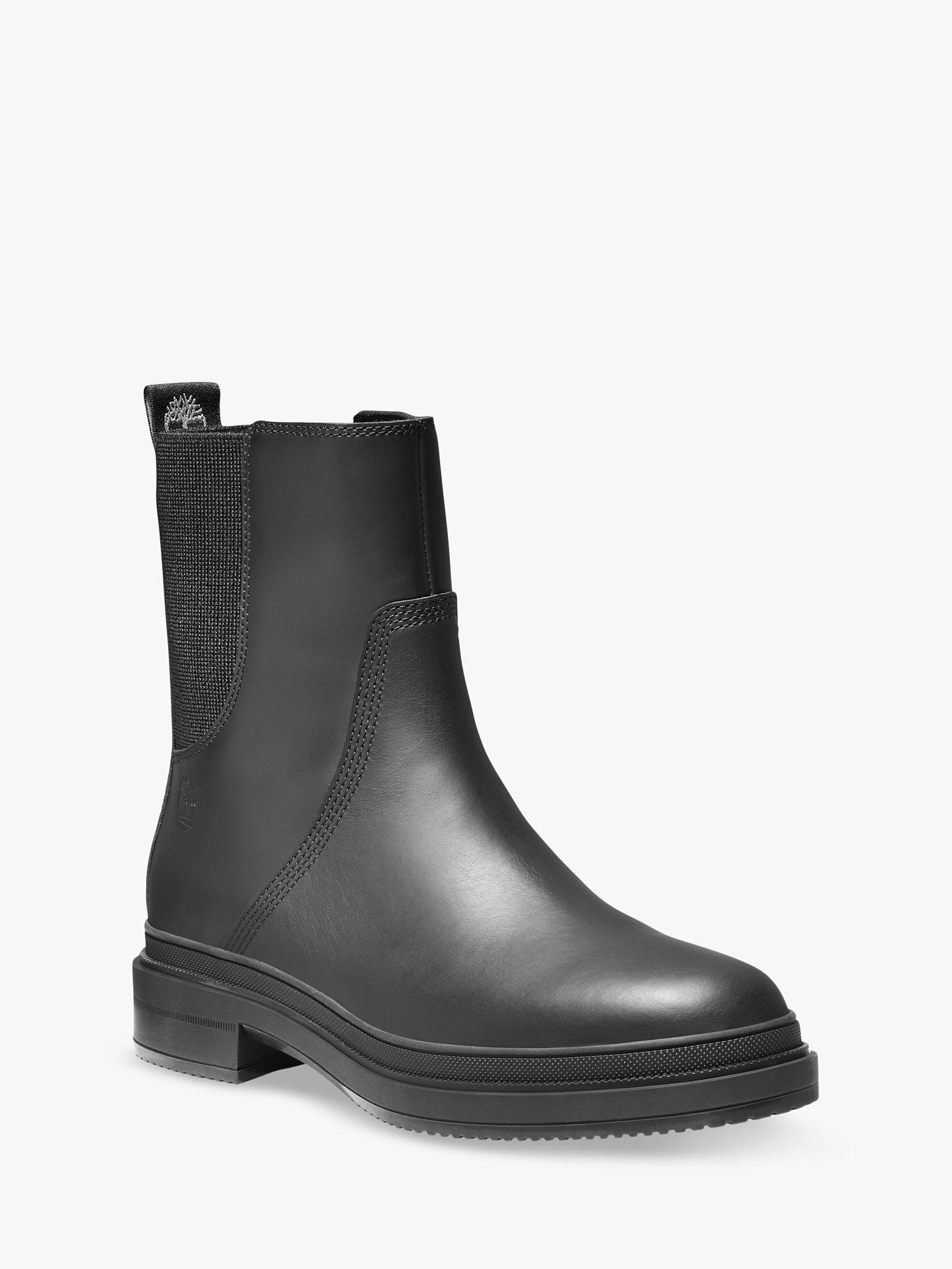 Timberland Lisbon Lane Tall Leather Chelsea Boots, Black