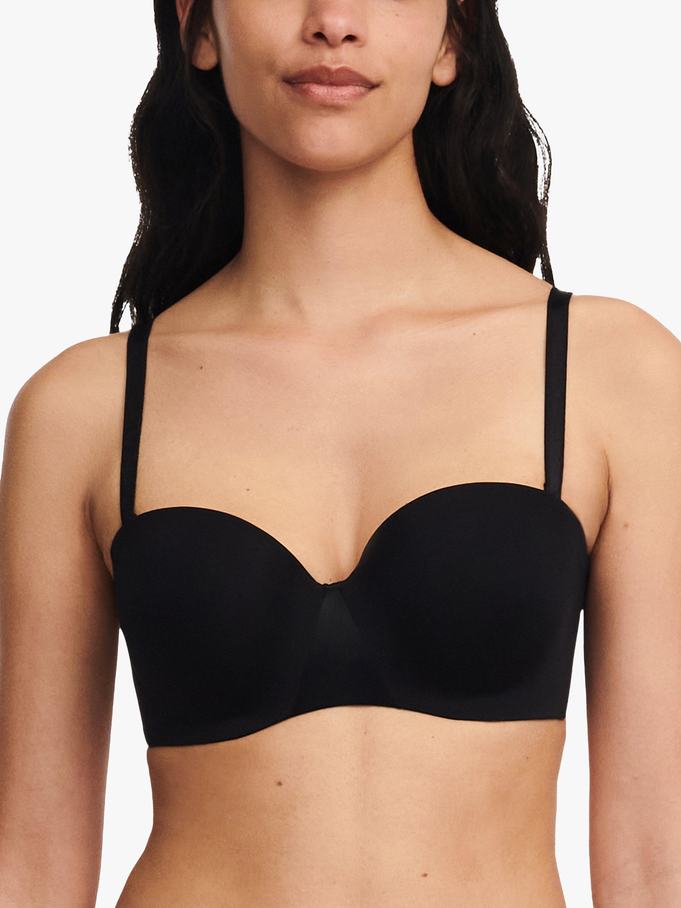 Product image 1 of 7, which shows Chantelle Essential Strapless T-Shirt Bra, Black, 32B