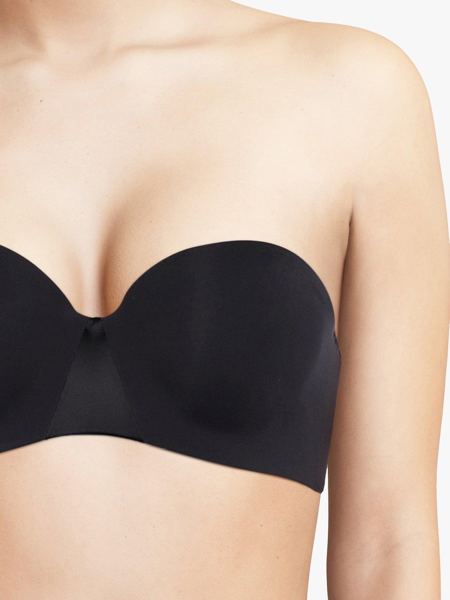 Product image 6 of 7, which shows Chantelle Essential Strapless T-Shirt Bra, Black, 32B