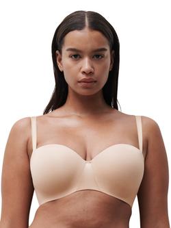 Chantelle Essential Strapless T-Shirt Bra, Golden Beige
