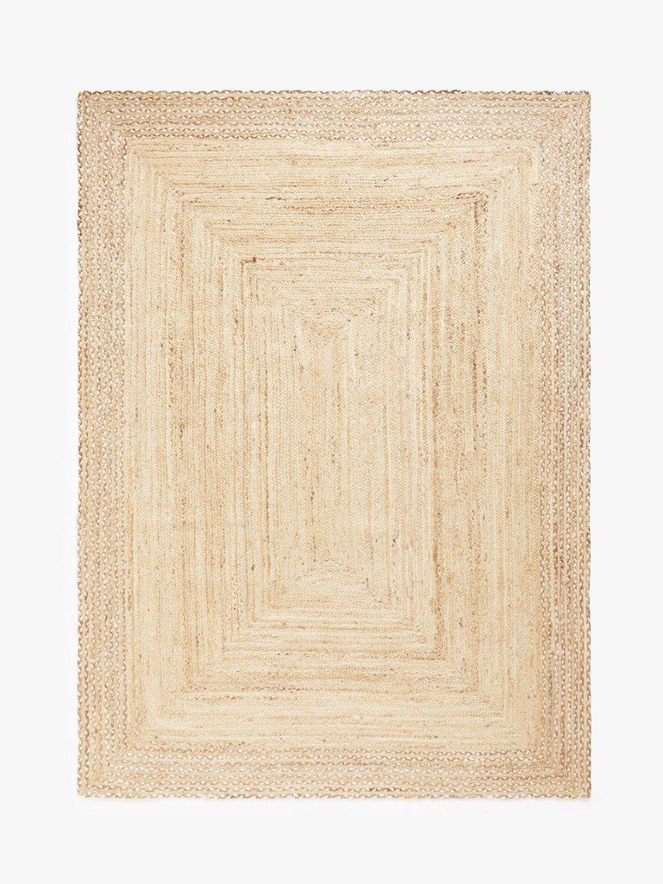John Lewis ANYDAY Skye Jute Border Rug