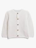John Lewis Baby Cardigan, White