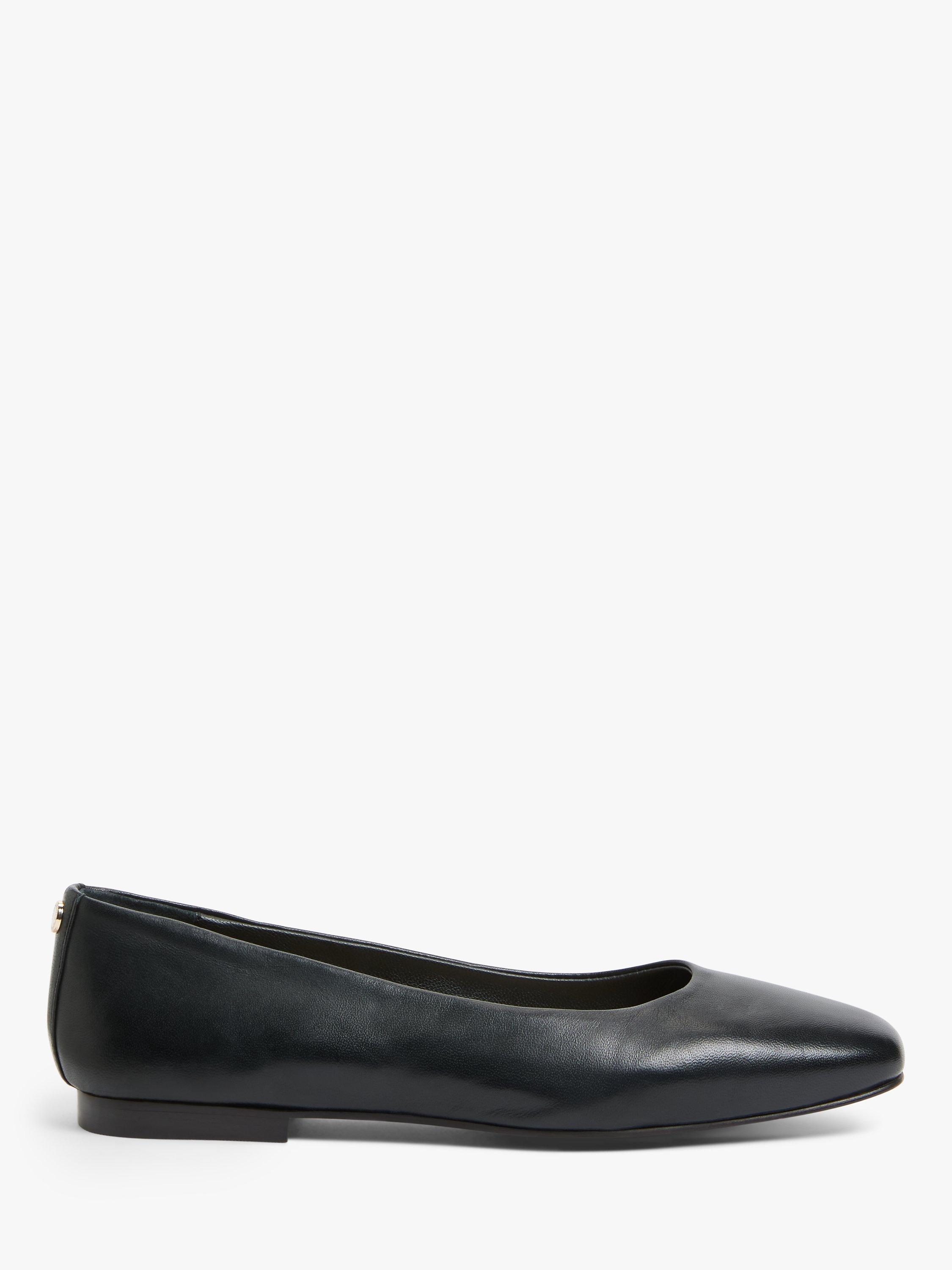 John Lewis Harriet Leather Ballerina Pumps