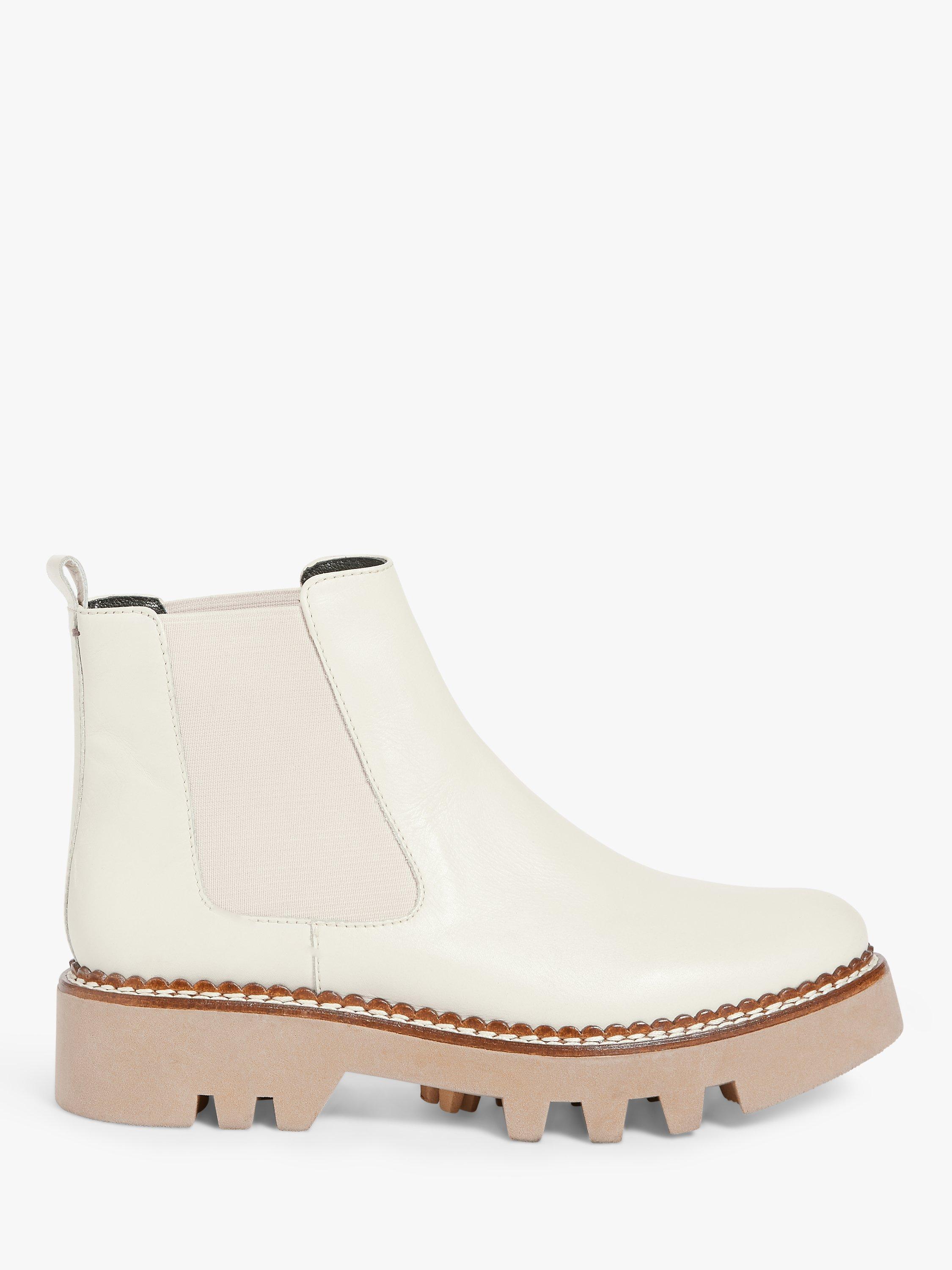 Kin Paisley Leather Flatform Chelsea Boots