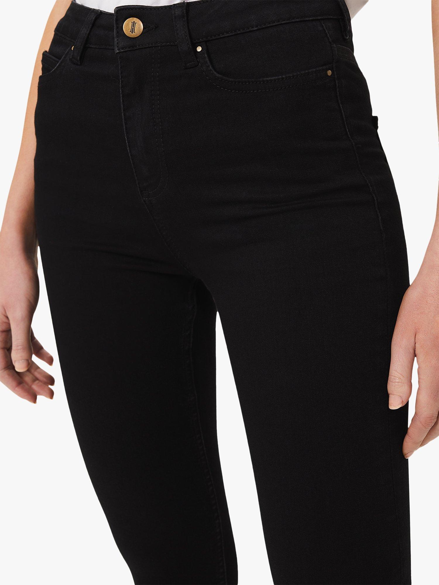 Product image 3 of 4, which shows Hobbs Petite Gia Skinny Jeans, Black, 6