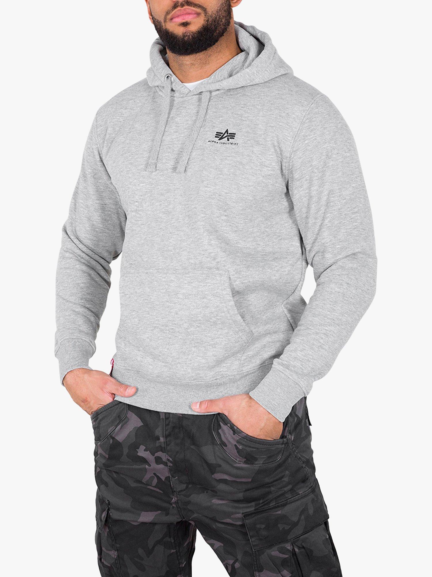 Alpha Industries Basic Hoodie, Grey Heather