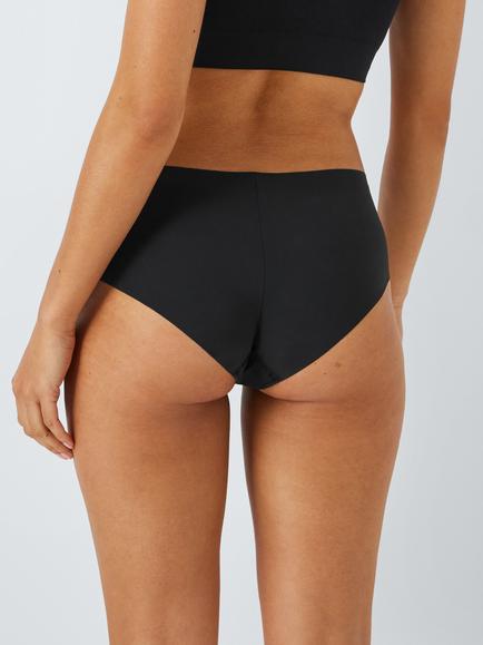 John Lewis No VPL Short Knickers, Pack of 3 - view 2, Black