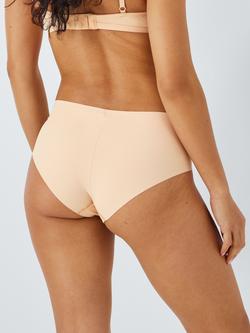 John Lewis No VPL Short Knickers, Pack of 3 - view 2, Almond