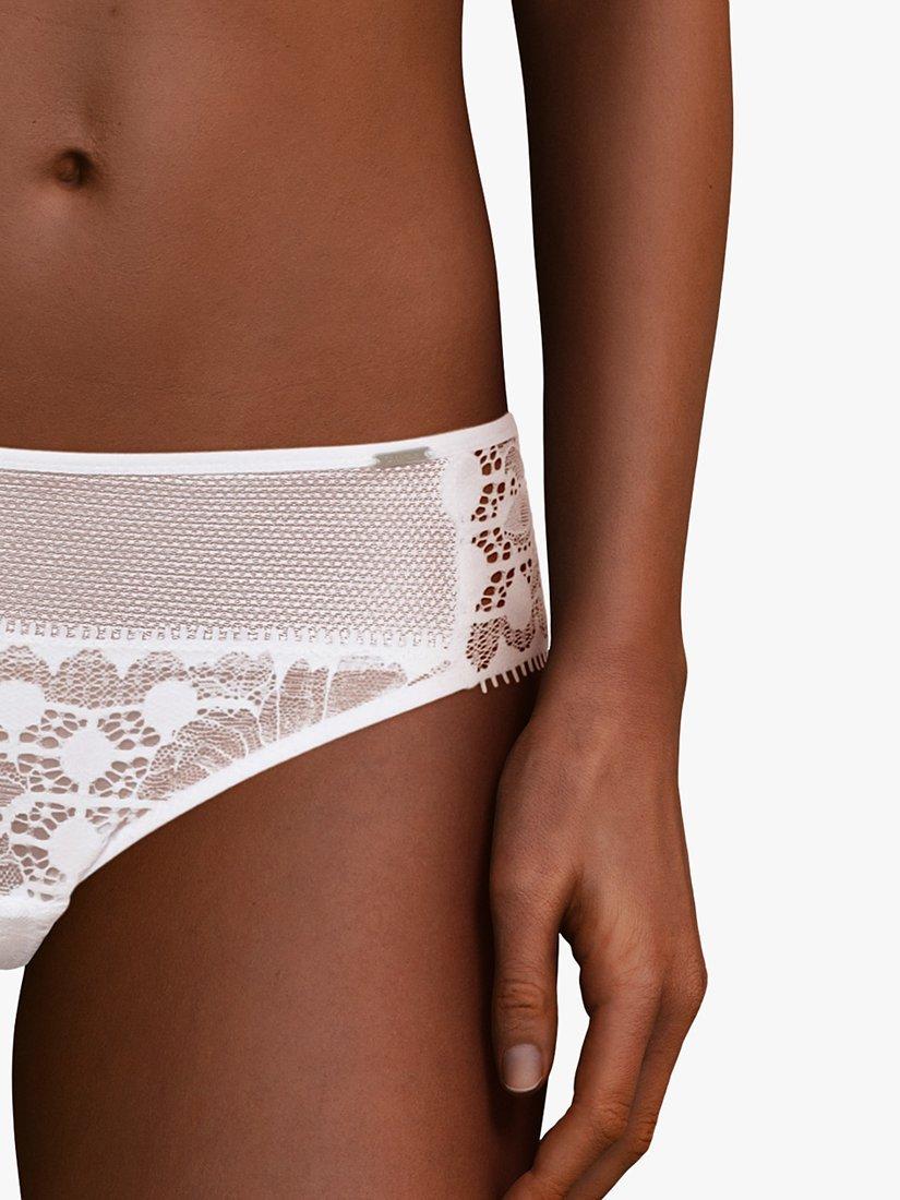 Product image 2 of 4, which shows Chantelle Day To Night Bikini Knickers, White, S