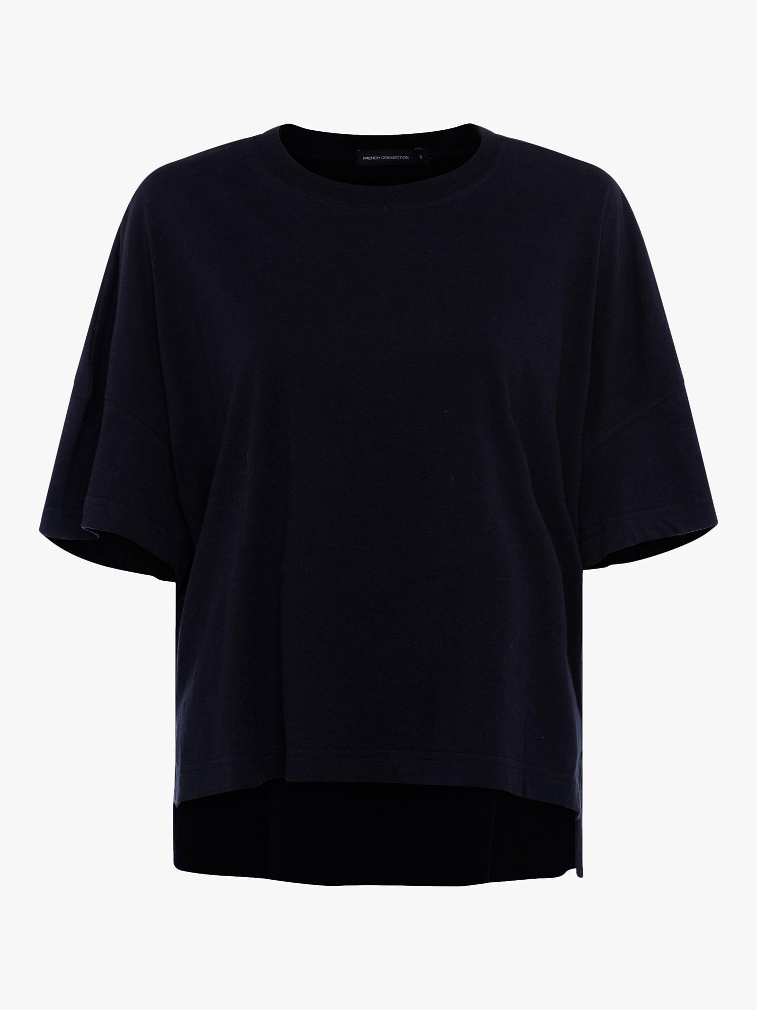Product image 5 of 6, which shows French Connection Tally Organic Cotton T-Shirt, Utility Blue, XS