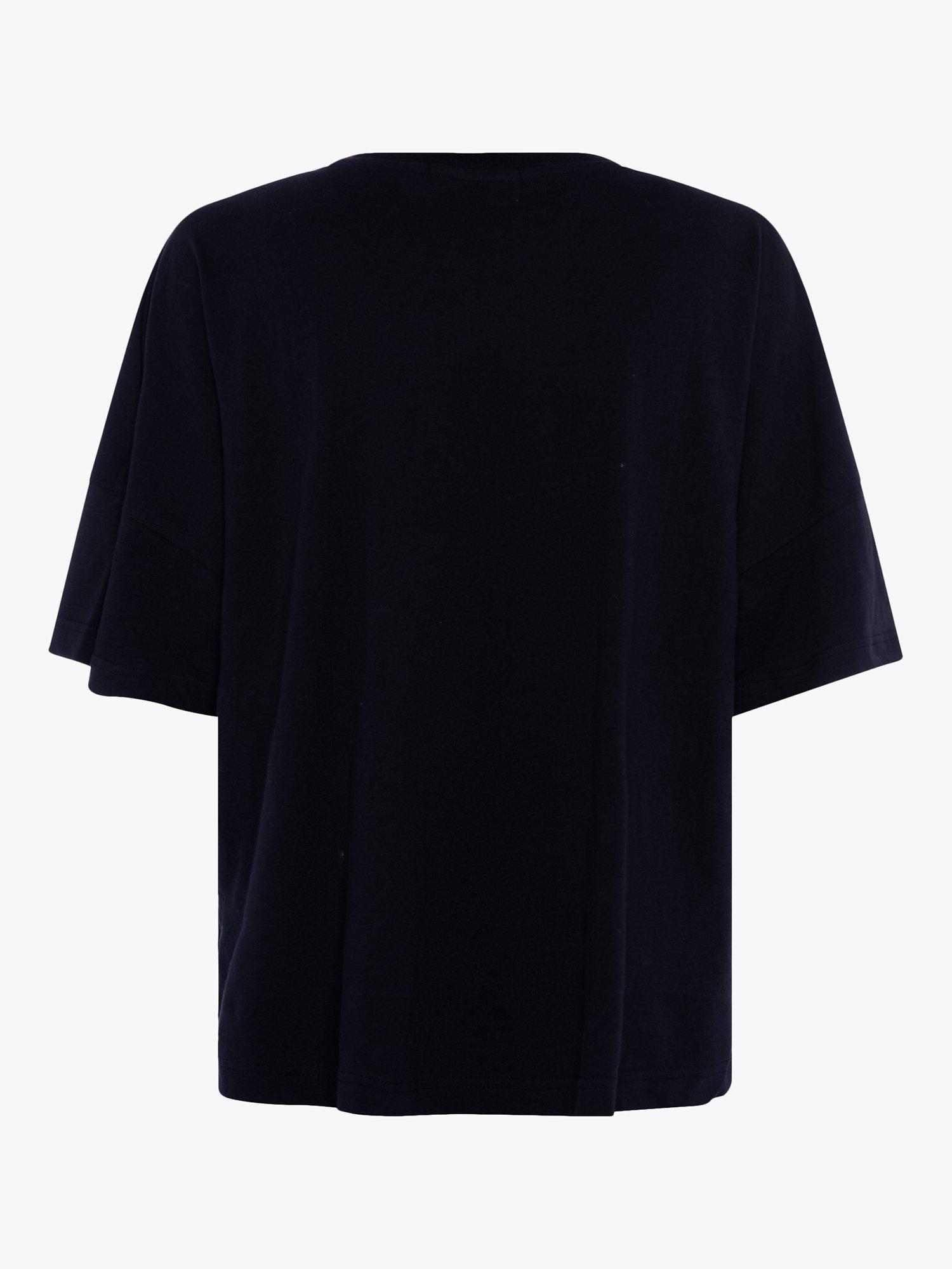 Product image 6 of 6, which shows French Connection Tally Organic Cotton T-Shirt, Utility Blue, XS