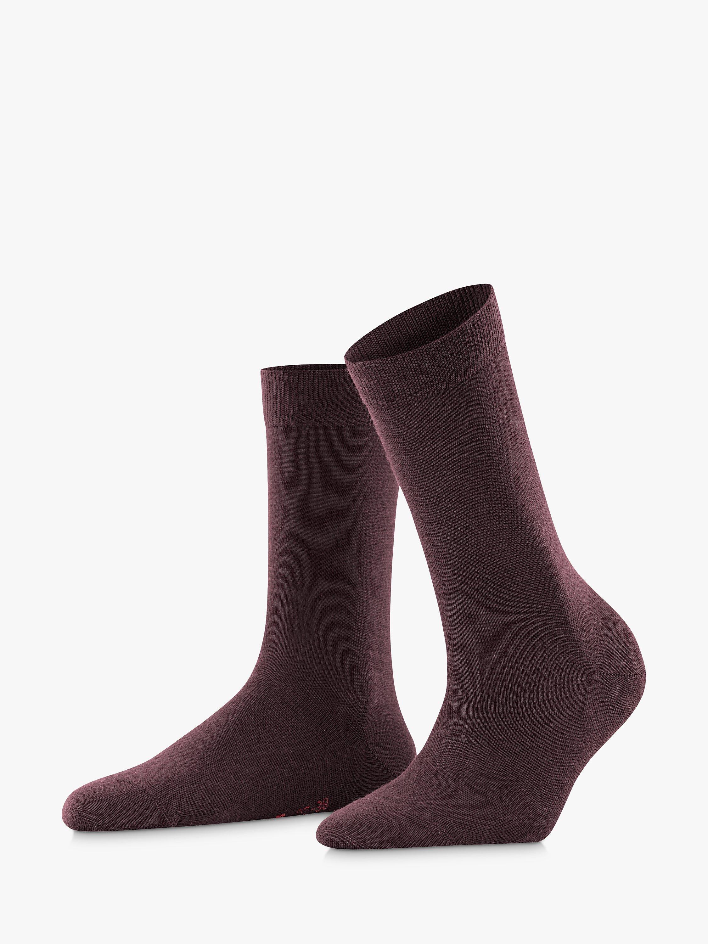 FALKE Soft Merino Wool Blend Ankle Socks, Barolo