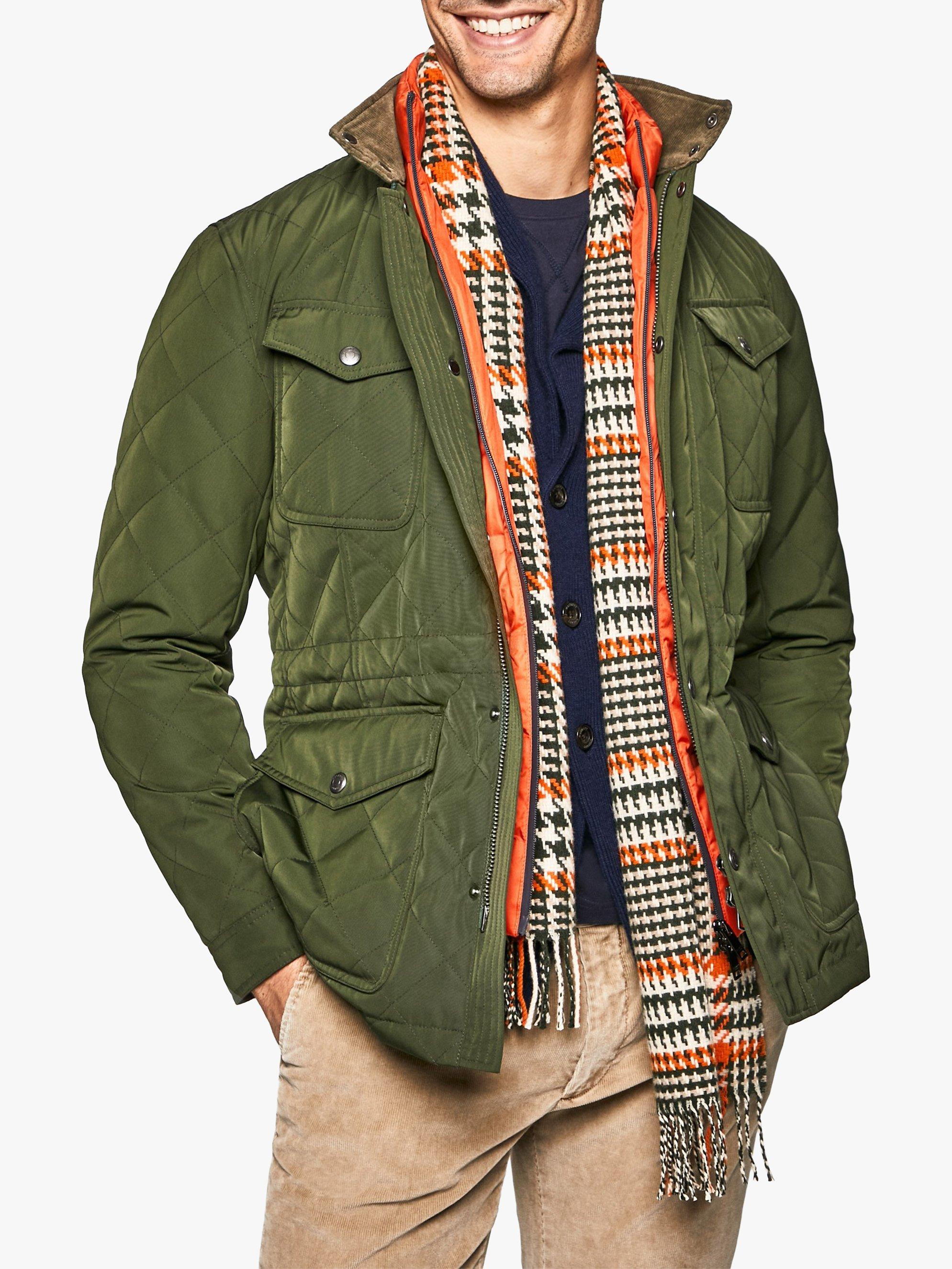 Hackett London New Fenton Quilted Jacket, Olive