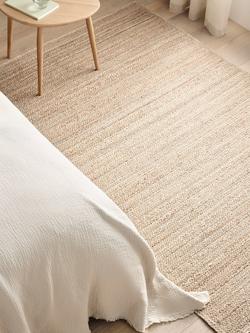 John Lewis Plain Jute Rug - view 2, Neutral