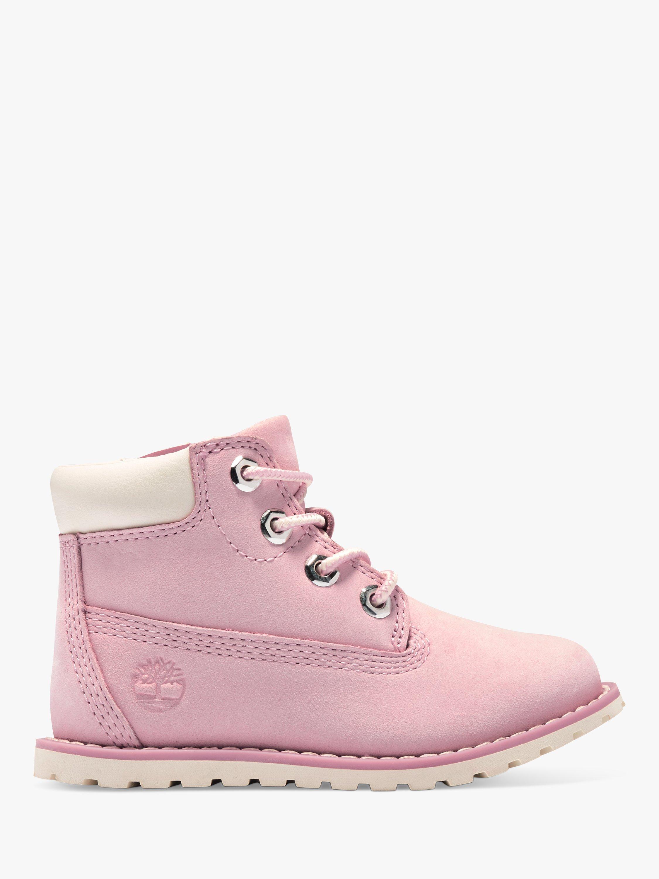 Product image 1 of 6, which shows Timberland Kids' Pokey Pine 6 Inch Boots, Gin Pink, 29