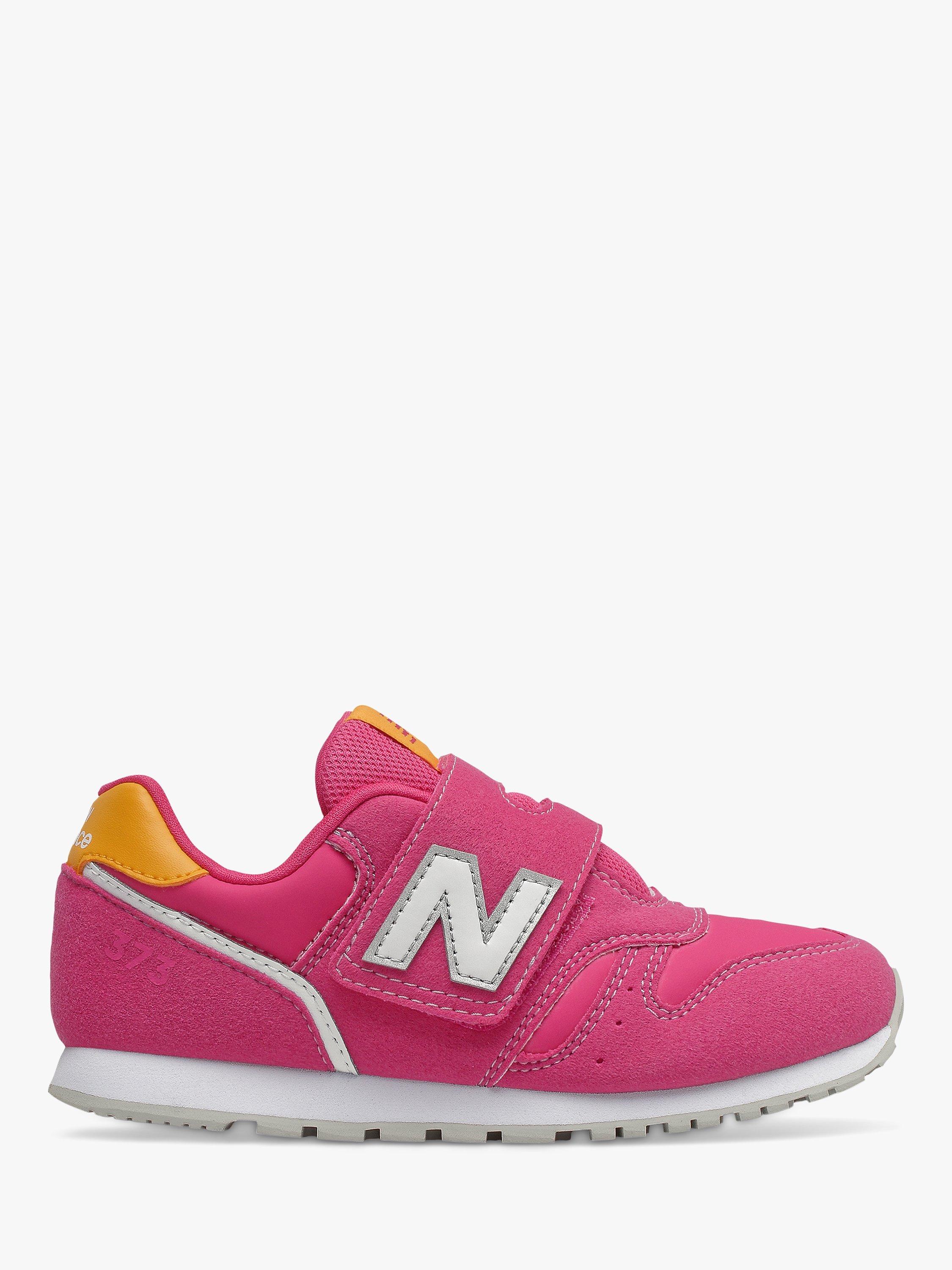 New Balance Kids' 373 Riptape Trainers, Exuberant Pink With Kumquat