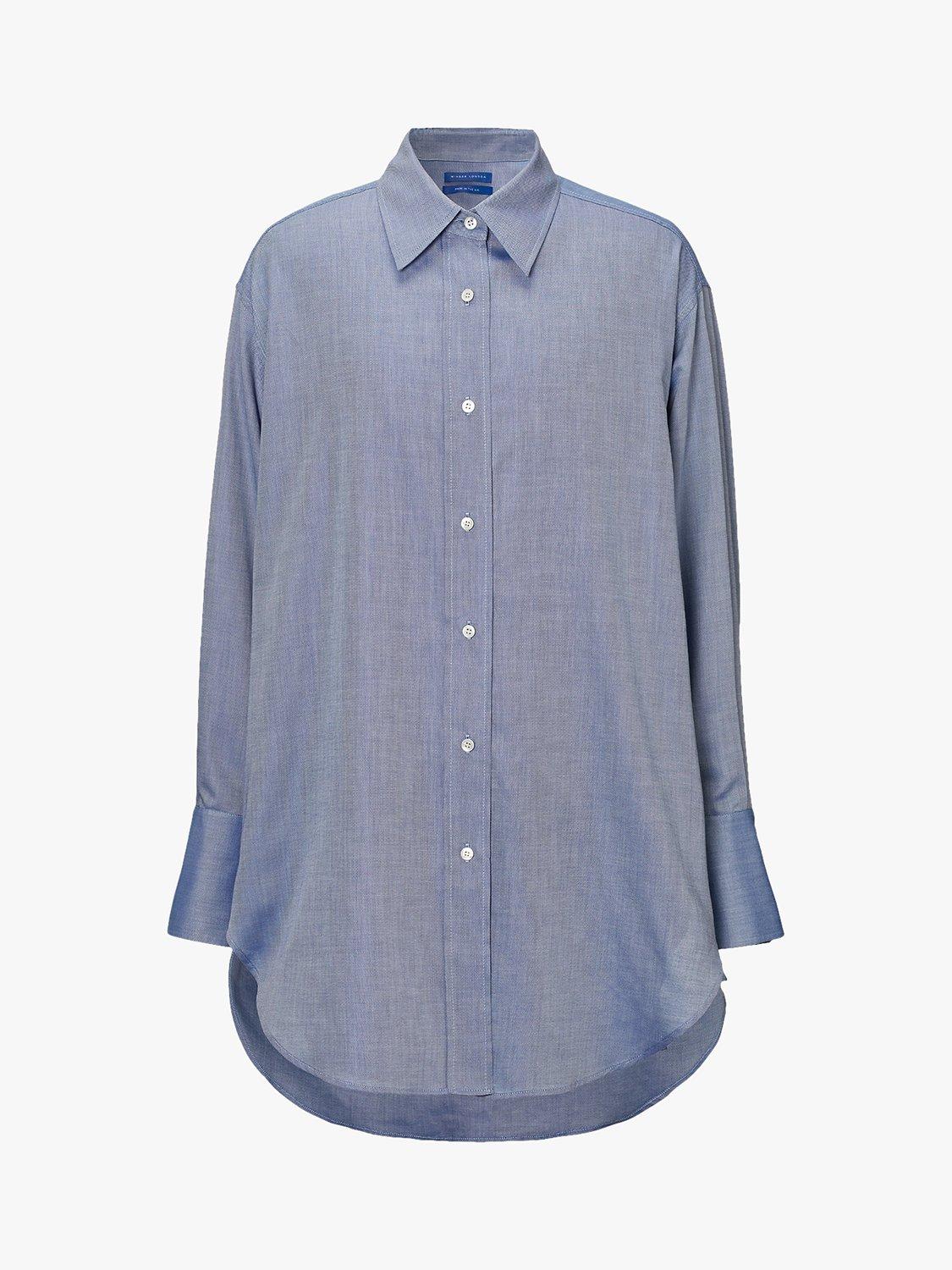 Product image 2 of 2, which shows Winser London Oversize Shirt, Oxford Blue, XS