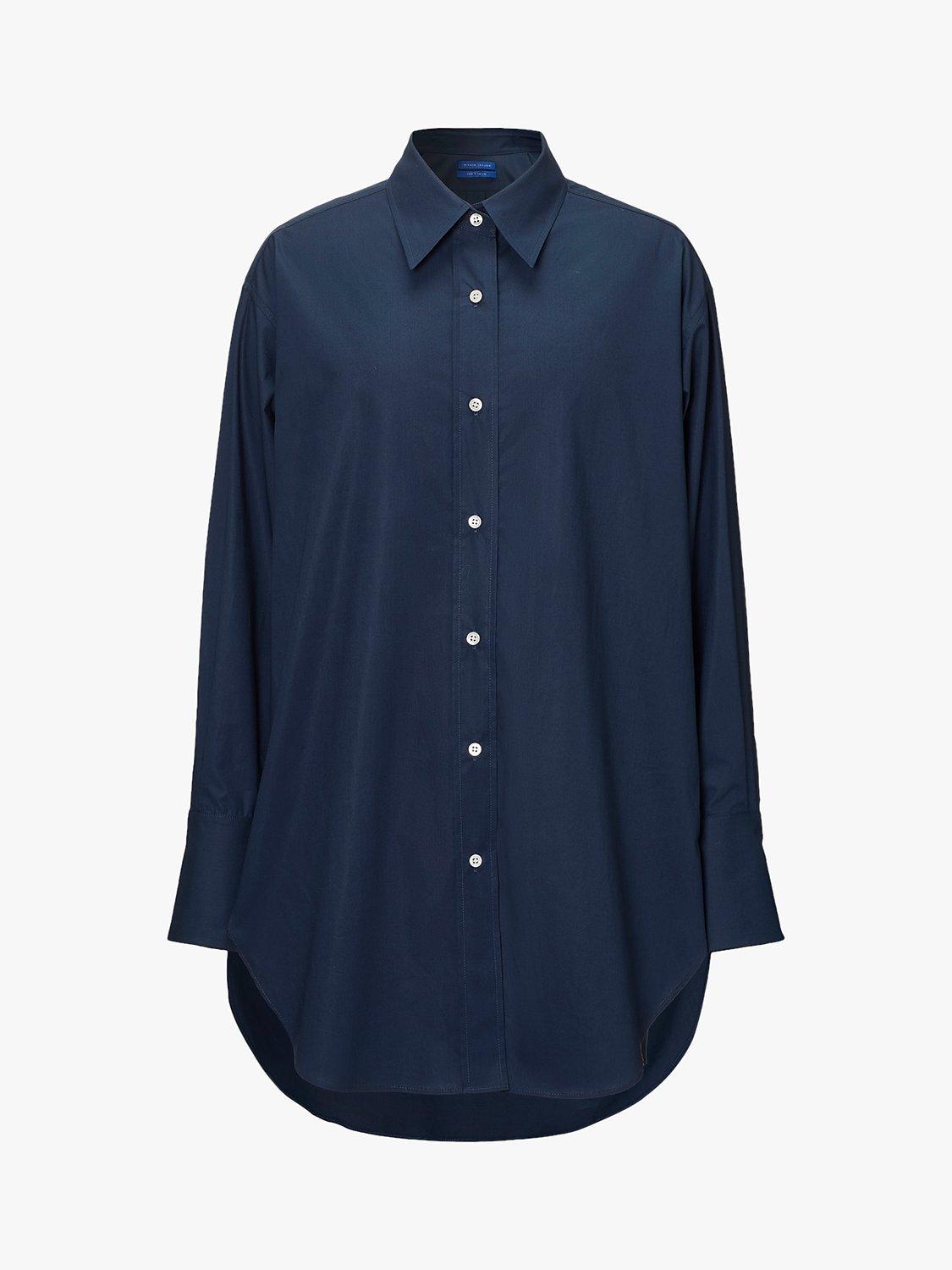 Winser London Oversize Shirt, Midnight Blue